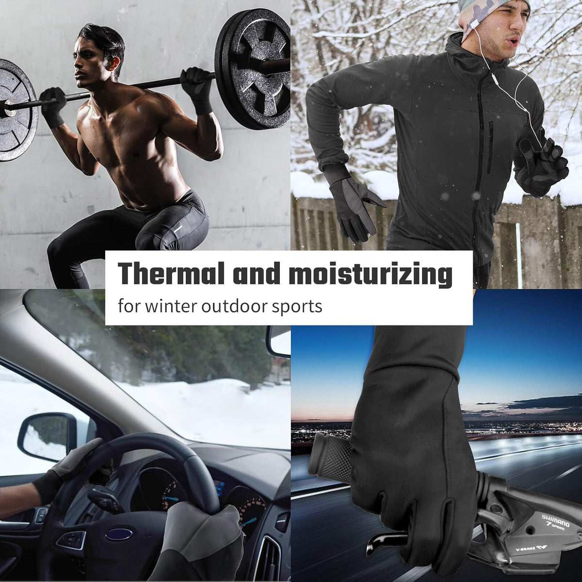 Guantes de invierno FanVince para pantalla táctil, resistentes al a...