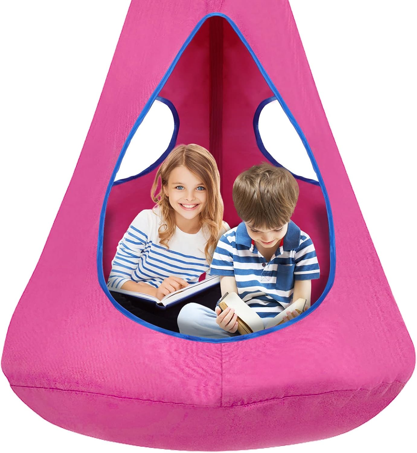 Silla Columpio Nido para Niños, Silla Hamaca Colgante con Carpa de...
