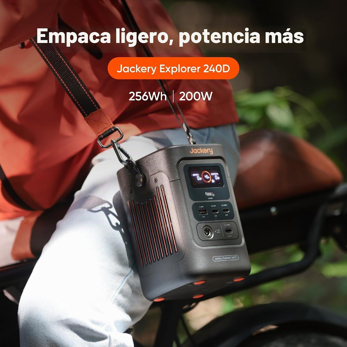 Banco de energía Jackery Explorer 240D, 256 Wh, 200 W CC | Batería...