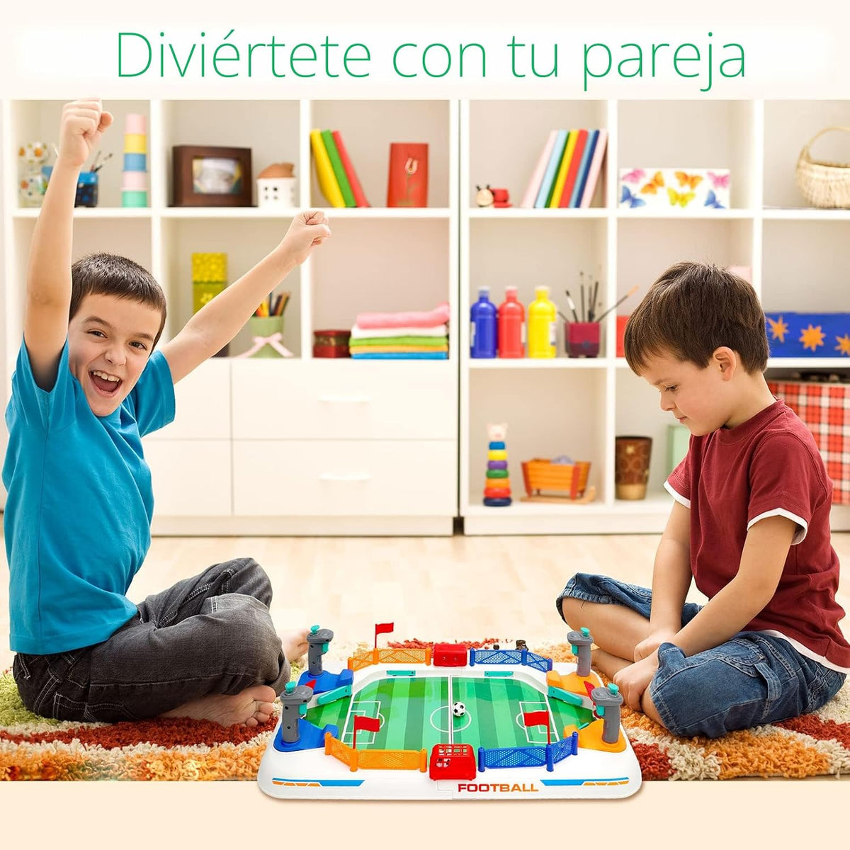 COUOMOXA Juego de mesa de fútbol para niños: mini juego de mesa de...