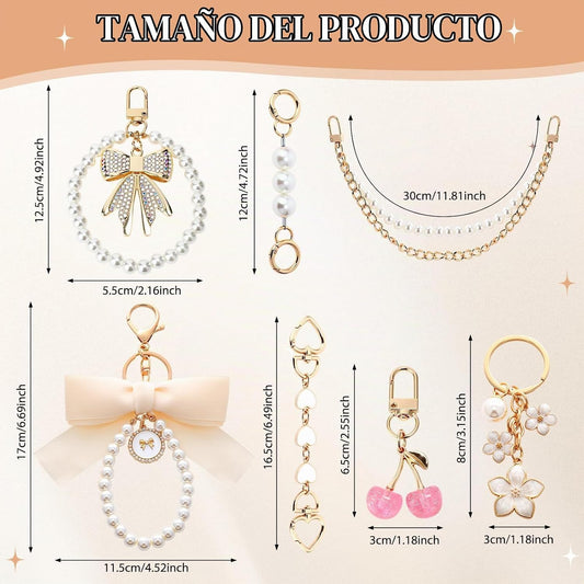 Sylixonae Juego de 7 piezas de accesorios para monedero con extenso...