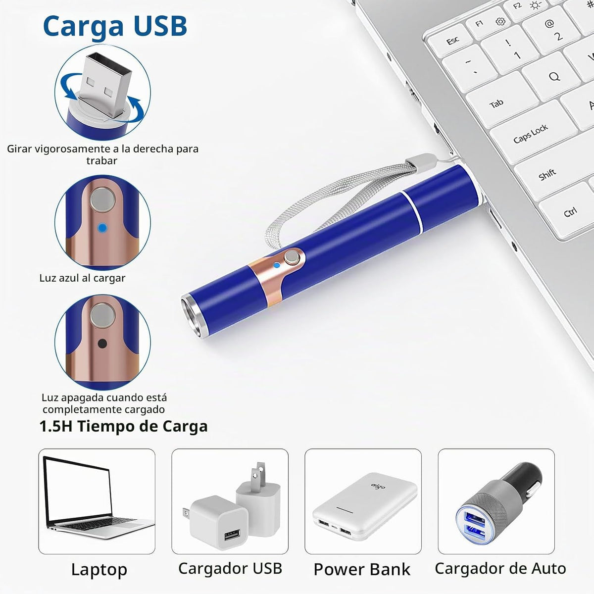 TBTeek Juguetes para gatos, con caja de metal, 2 piezas, recargable...