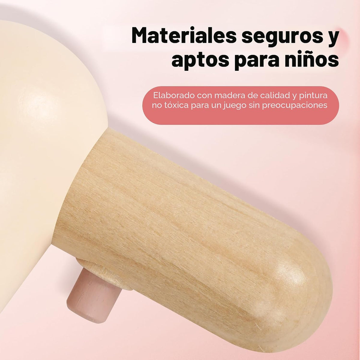 Pithfor Juego de Maquillaje de Madera para Niños, Juego de Maquilla...