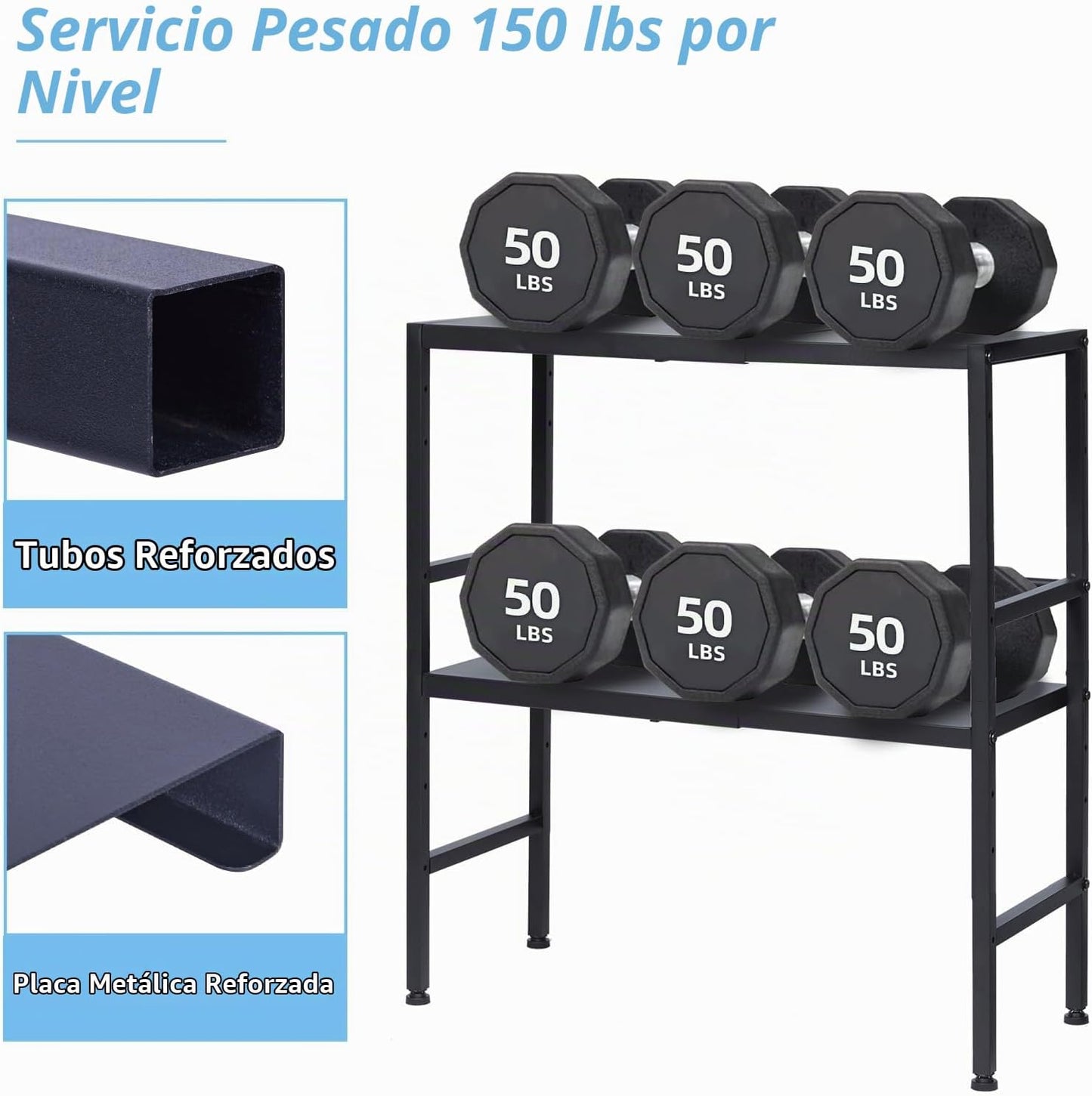 Estantes de almacenamiento de metal expandibles de 2 niveles, estan...