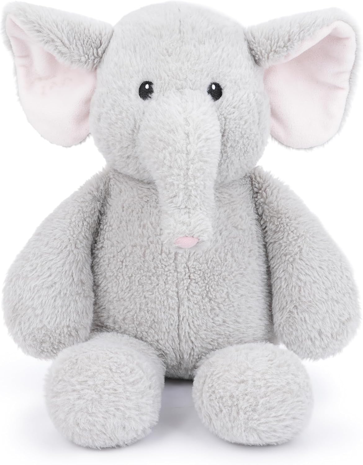 WEIGEDU - Oso de peluche de elefante | Ojos bordados, orejas rosada...