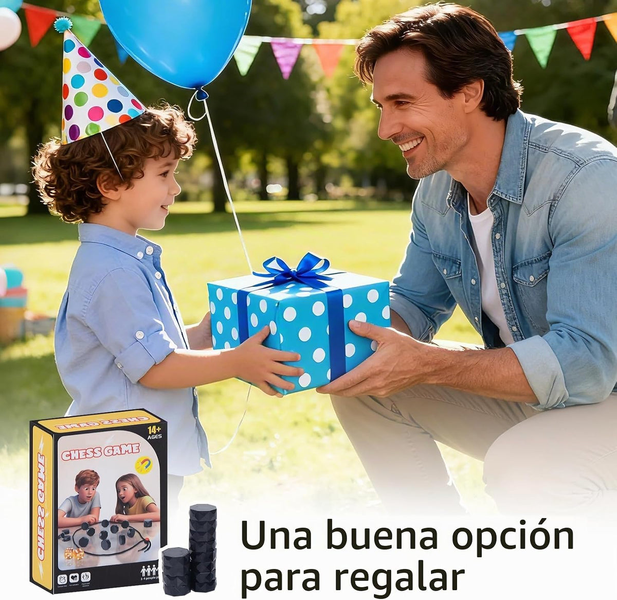 Juego de ajedrez magnético con 20 piedras y cuerdas de tamaño compl...