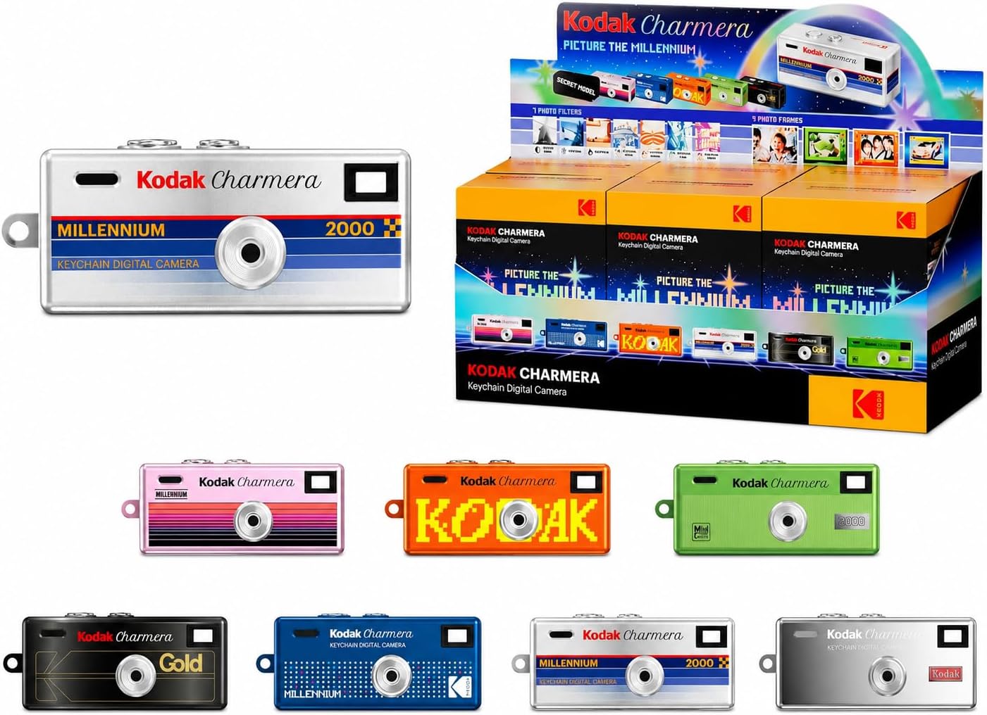 KODAK CHARMERA - Llavero para cámara digital, caja ciega Millennium...