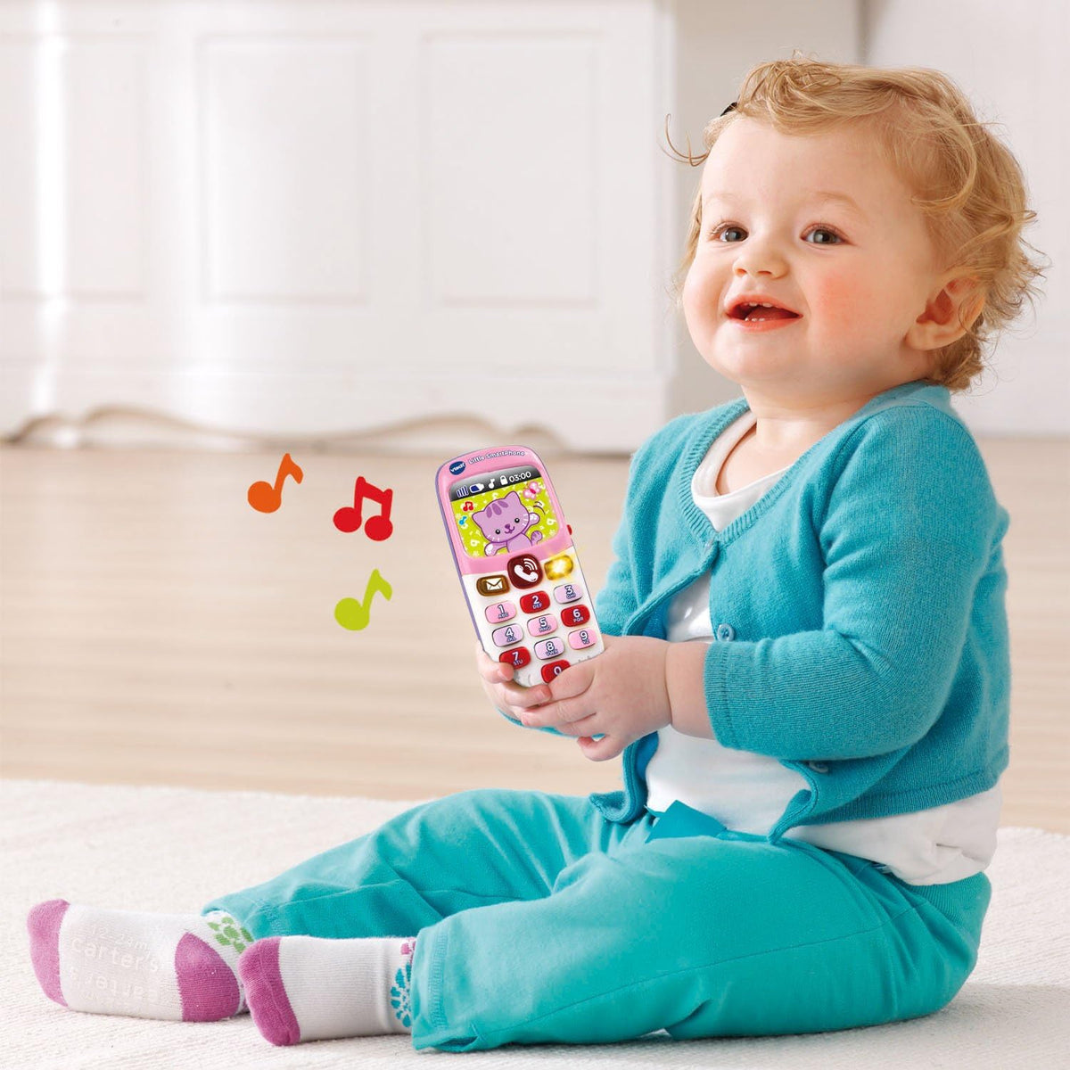 Teléfono inteligente VTech, pequeño bebé, color rosa, exclusivo en...