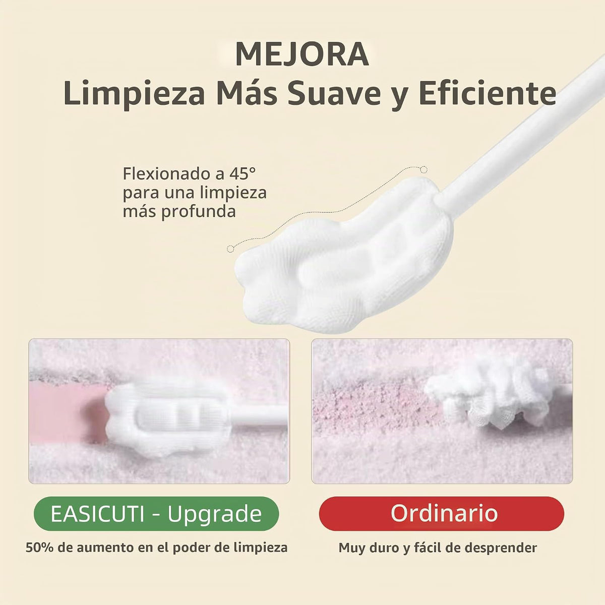 EASICUTI Limpiador de Lengua para Bebé Mejorado, 52PCS Cepillo de D...