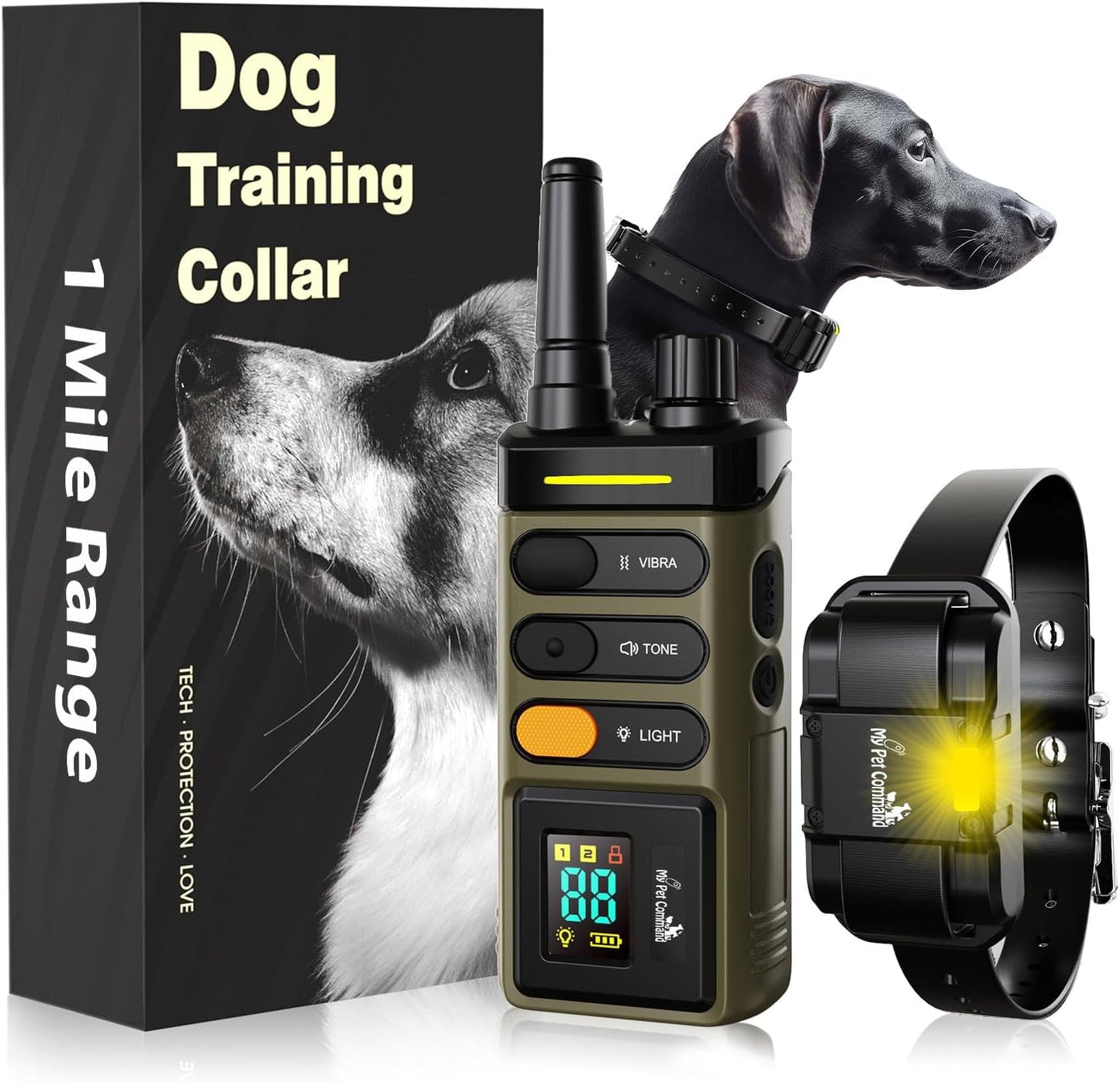 My Pet Command Collar de entrenamiento para perros de largo alcance...