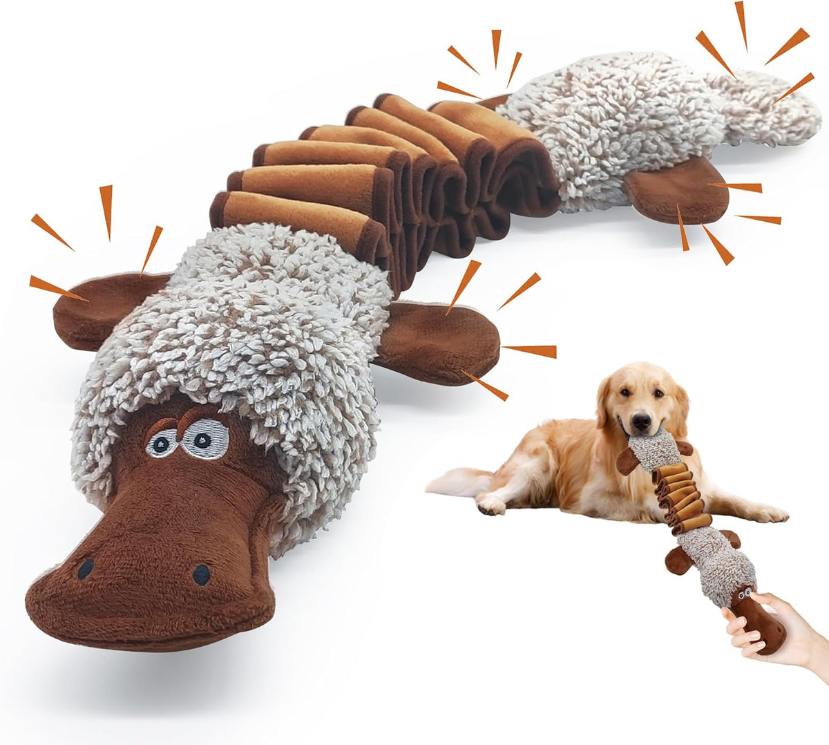 BUYPOW Juguetes Chirriantes para Perros, Juguetes Interactivos de T...