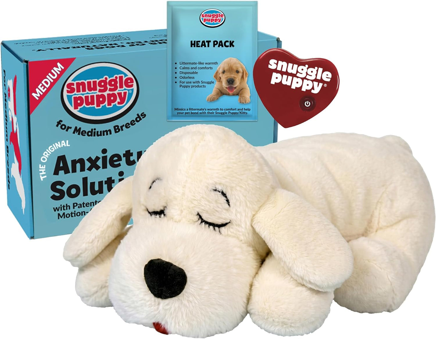 Original Snuggle Puppy - Juguete para cachorros con latido del cora...