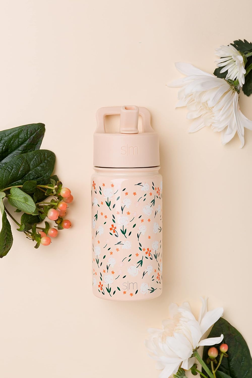 Simple Modern Kids Summit - Botella de agua con tapa con pajilla, v...