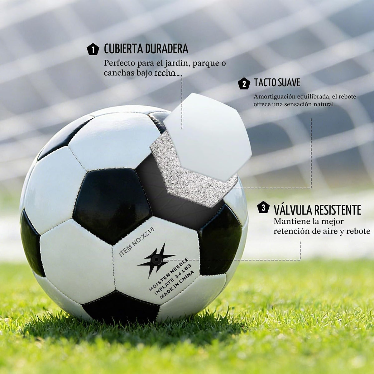 Richball Balón de fútbol para niños, balón de fútbol para niños de...