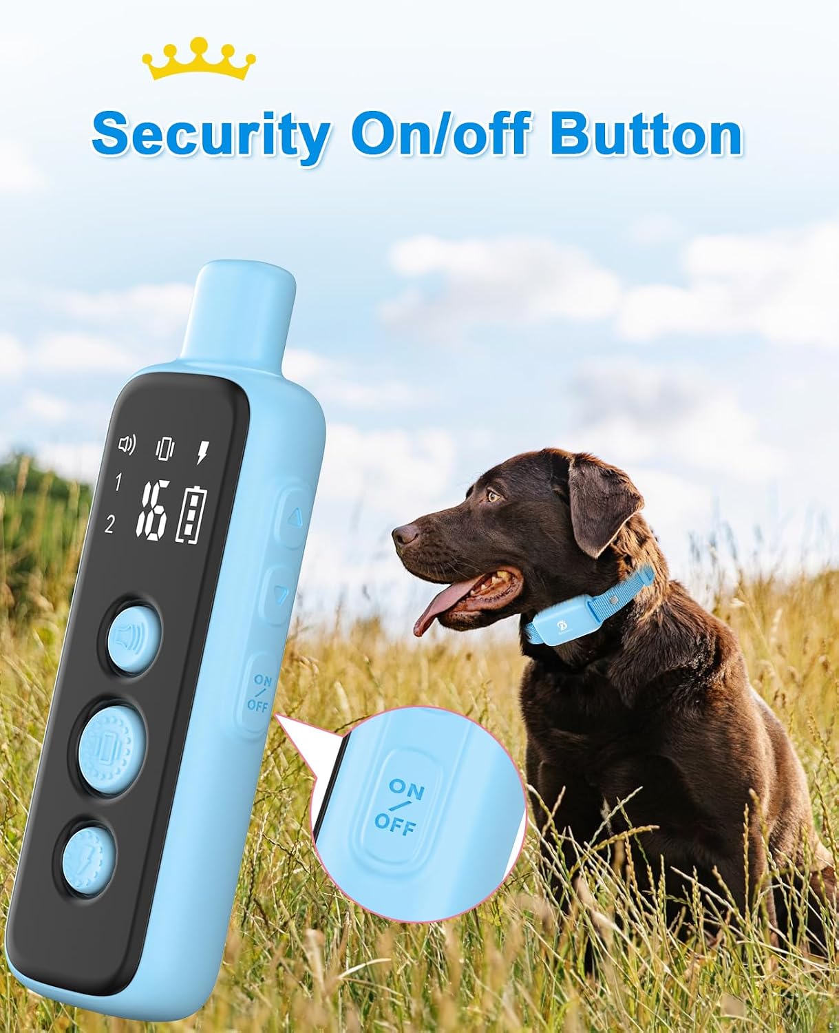 Bousnic Collar de Choque para Perros - Collar de Entrenamiento Eléc...