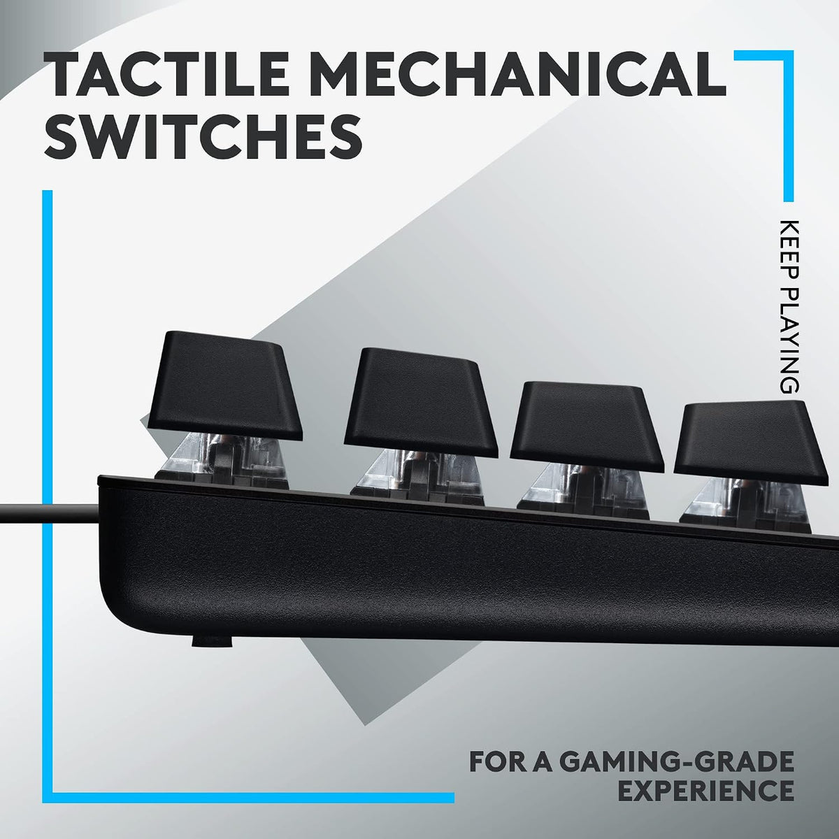 Logitech G413 SE - Teclado mecánico para videojuegos de tamaño comp...