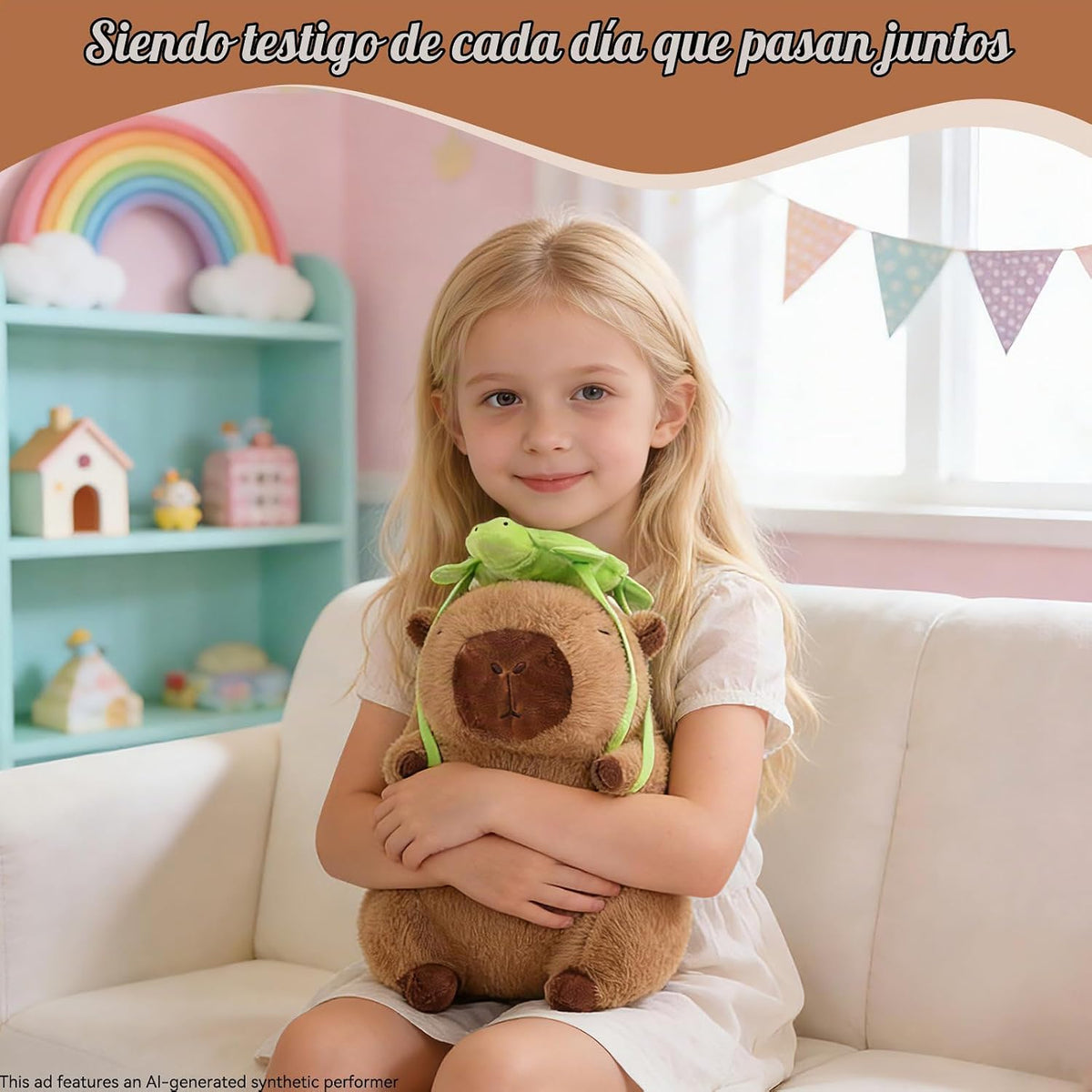 SHINUOER Peluche Lindo de Capibara, Animal de Peluche de Capibara,...