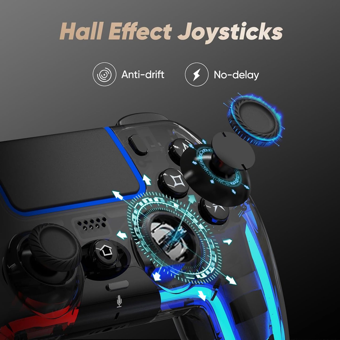 BETMI Controlador inalámbrico para PS5, Pro\/Slim\/MAC\/Steam Deck\...