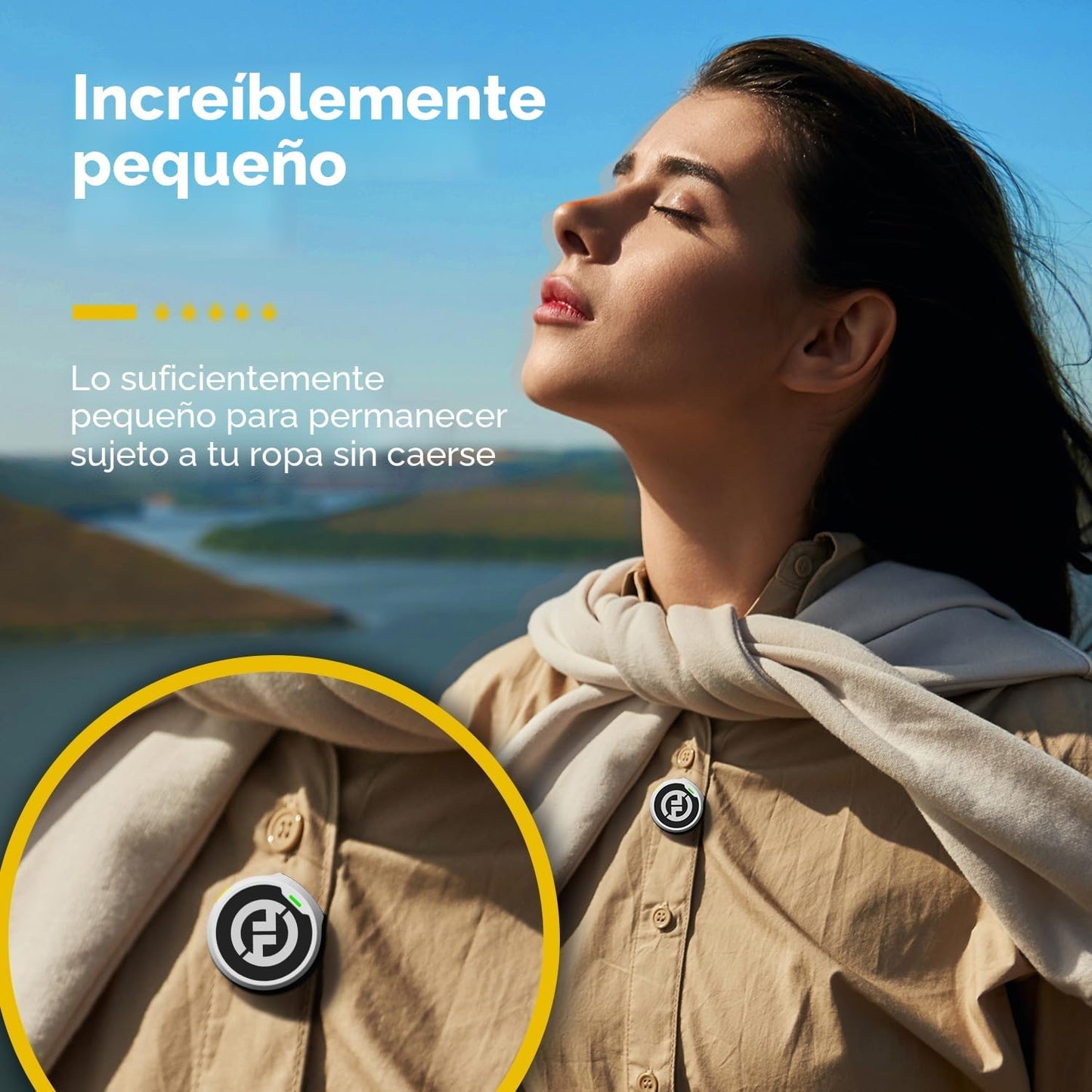 Micrófono lavalier inalámbrico Hollyland Lark M2 para iPhone\/Andro...