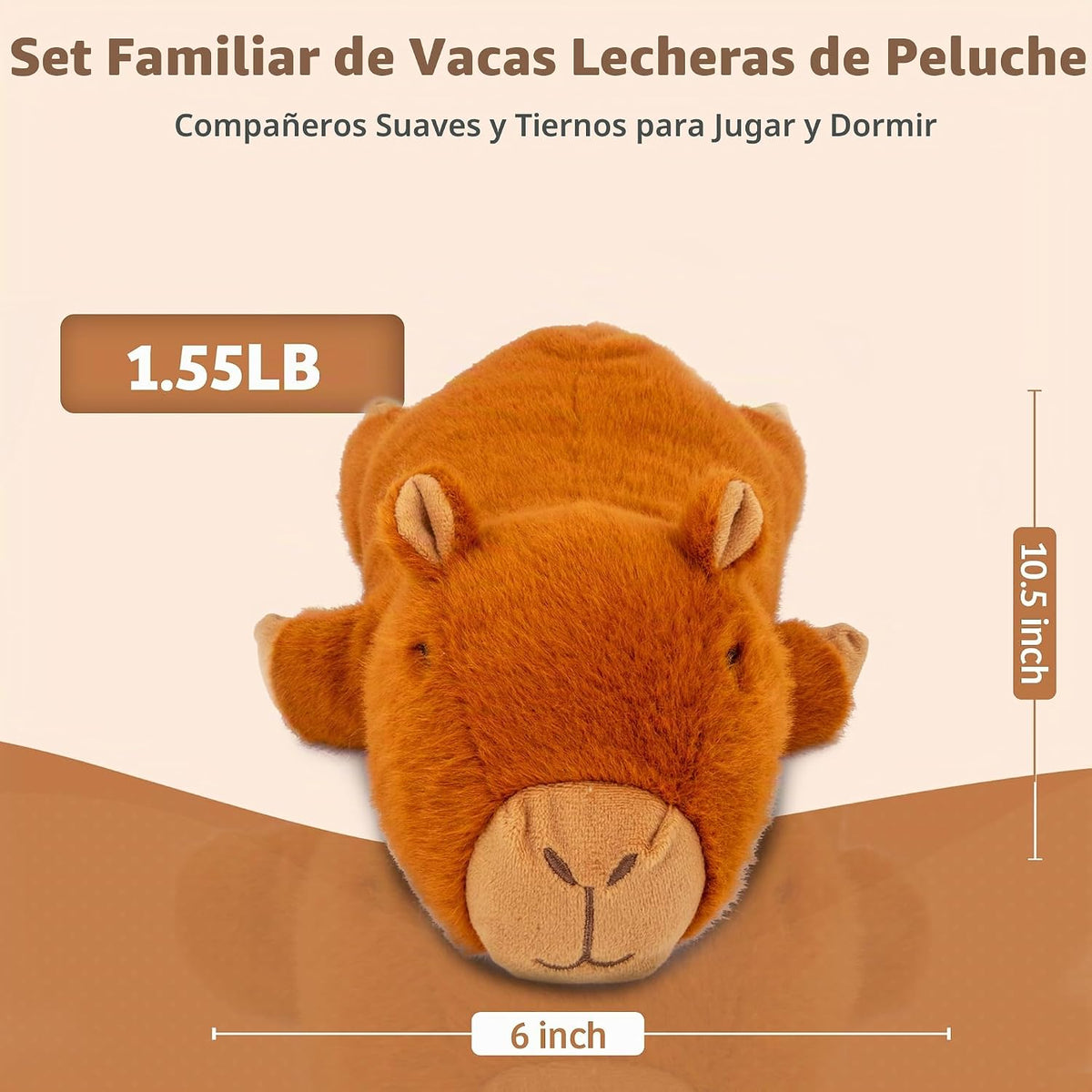 Marysun Animal de peluche de Capibara apto para microondas - Animal...