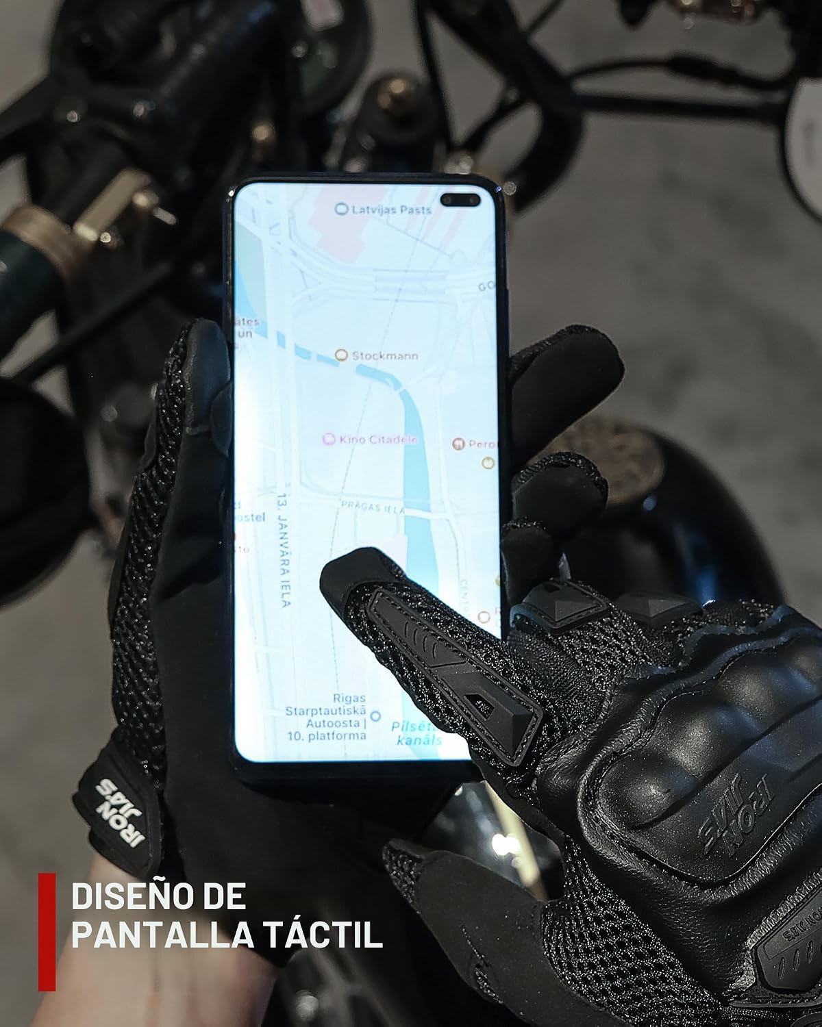 IRON JIA'S Guantes de motocicleta para hombres y mujeres - Guan...