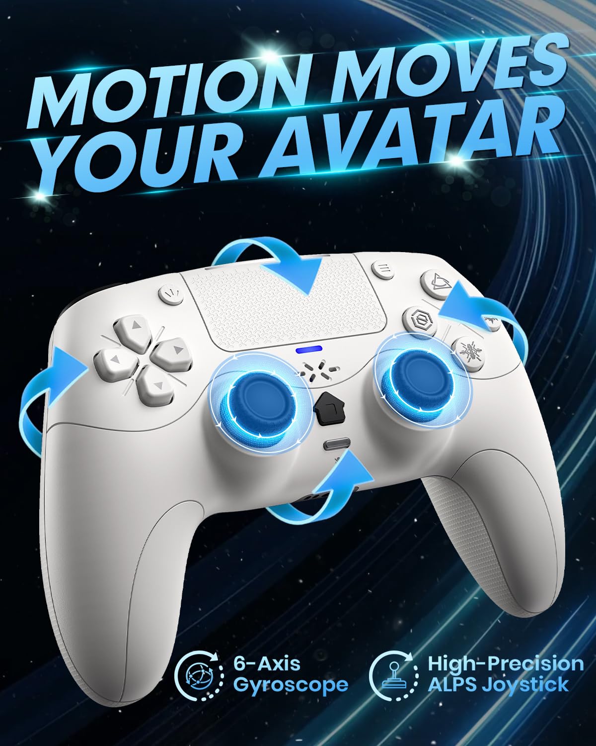 Controlador inalámbrico con todas las funciones Gamrombo para PS5 \...