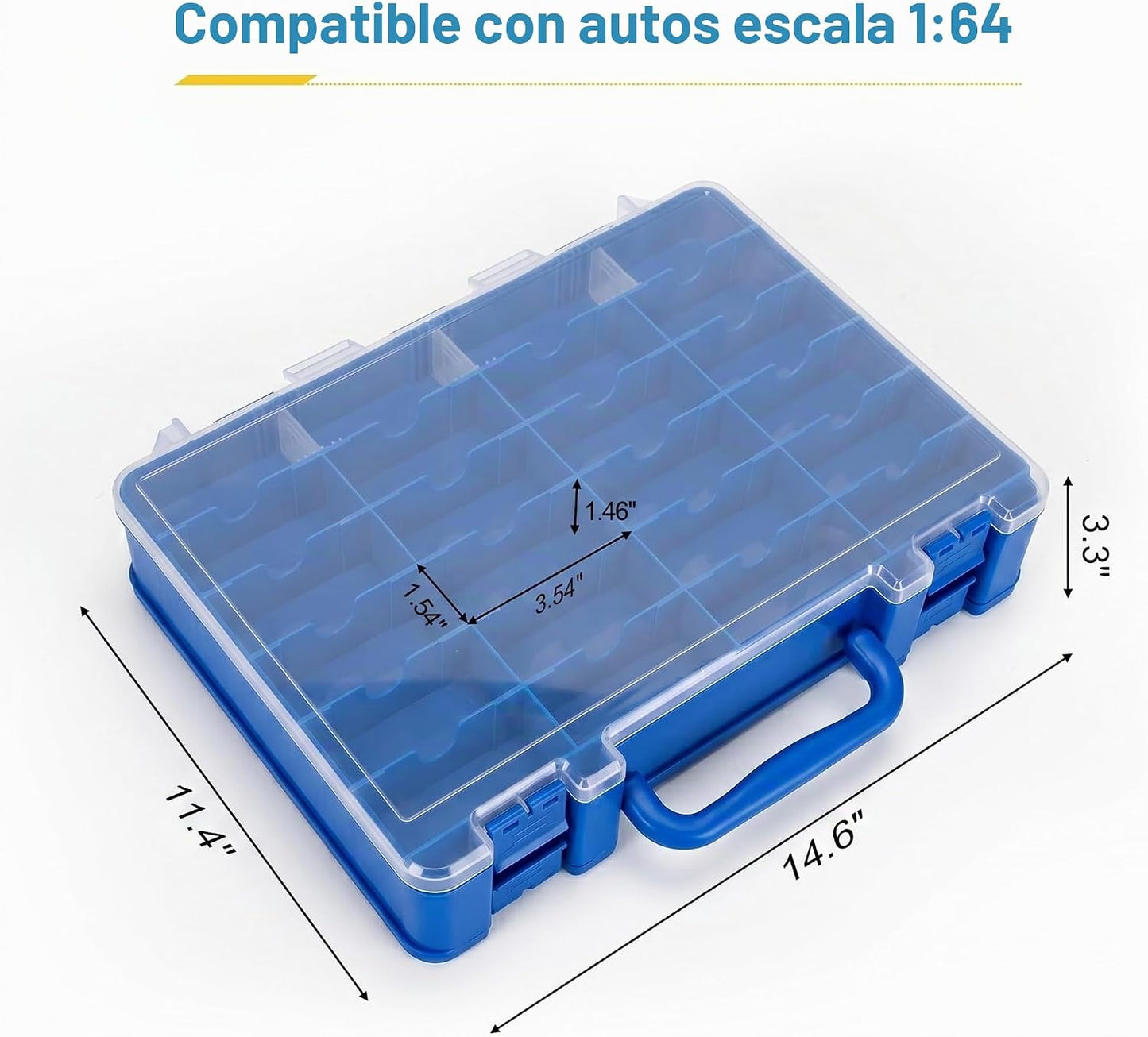 Saichotoy Estuche de almacenamiento para Hot Wheels - Estuche de tr...