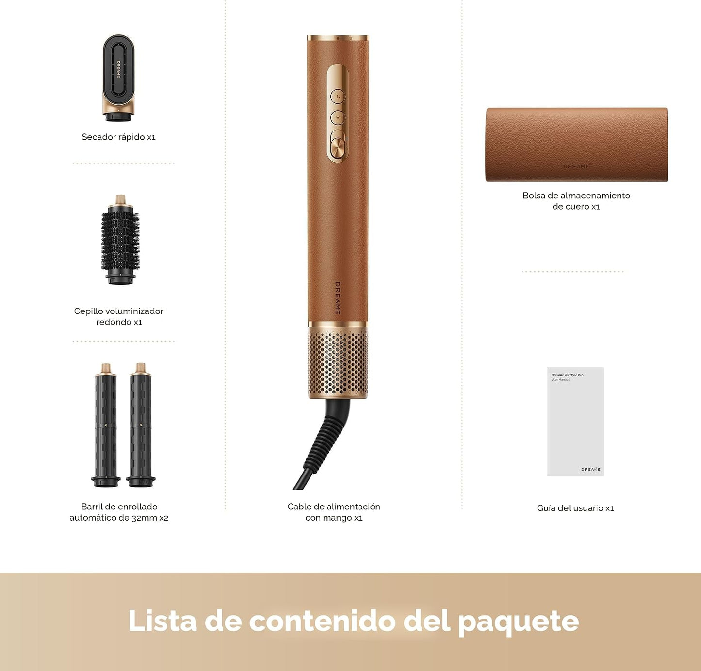 DREAME AirStyle Suite Pro - Estilizador de cabello y secadora de al...