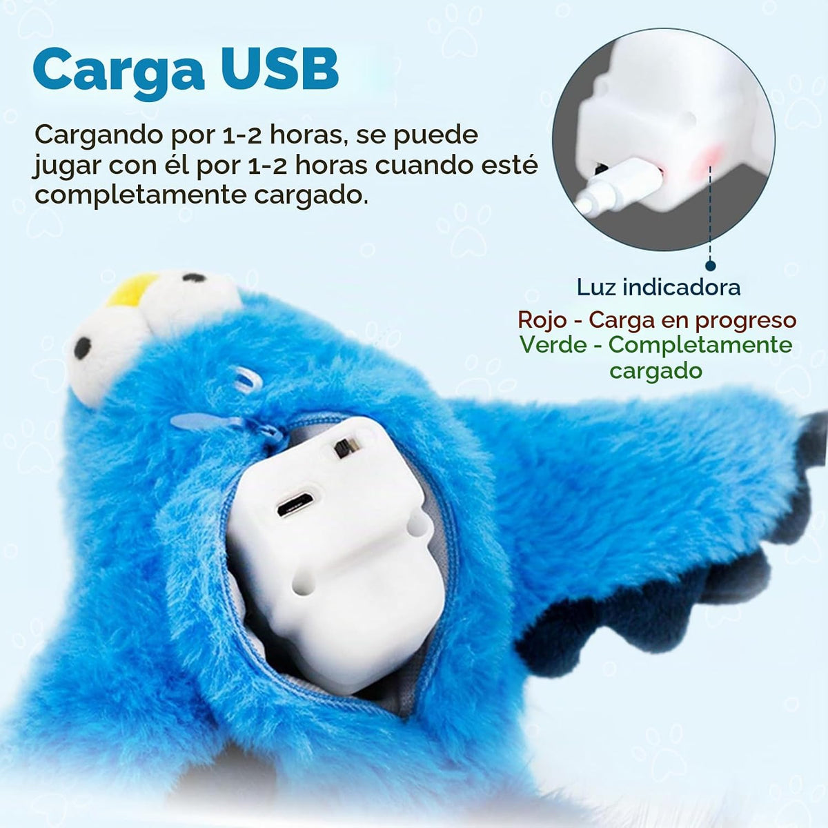 blueypet Juguete interactivo para gatos con alas aleteadas, nuevo j...