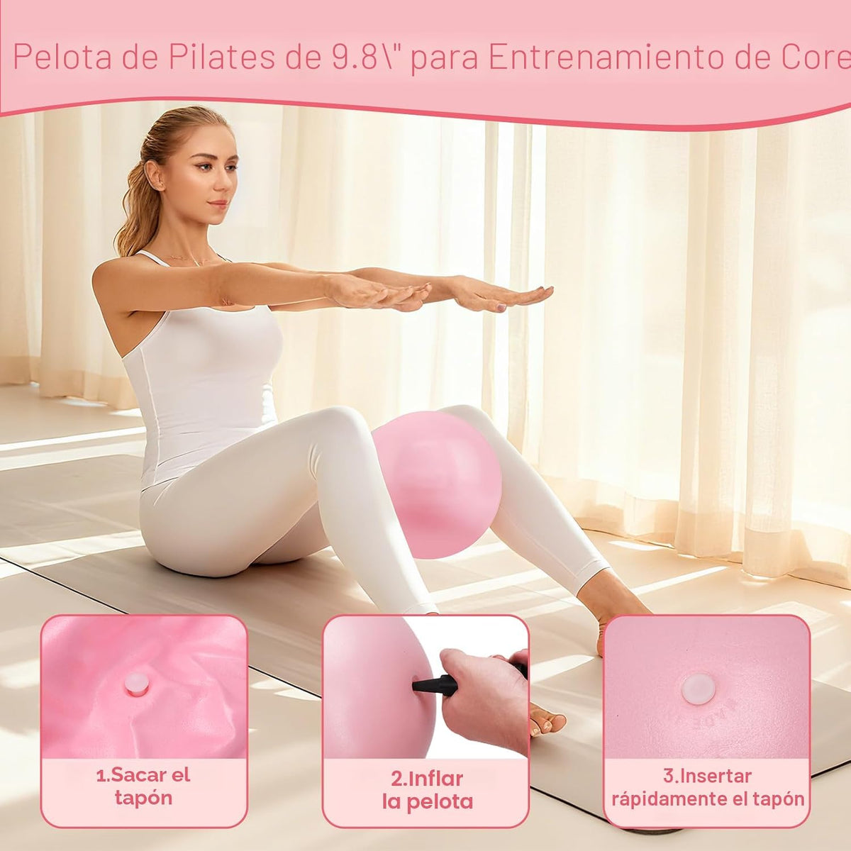 Hoedia Kit de Pilates de 17 Piezas para Mujeres, Equipo de Pilates...