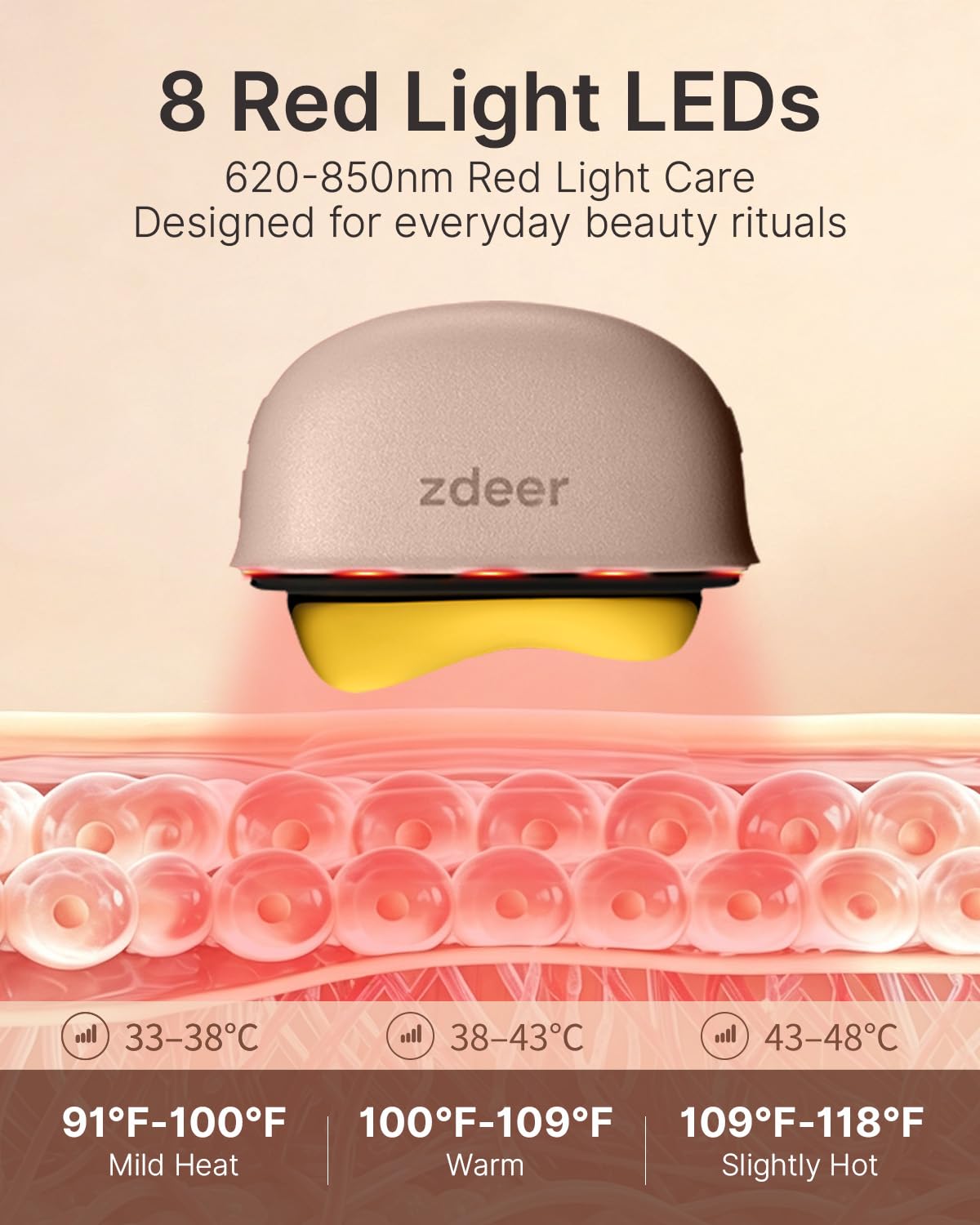 ZDEER GS5 - Kit eléctrico de Gua Sha con calefacción, herramienta m...
