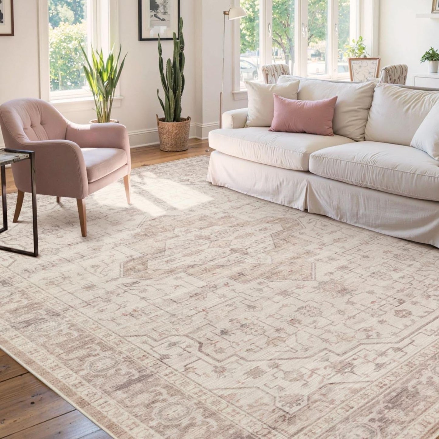 Rugxara - Tapete lavable vintage para sala de estar, oficina, comed...
