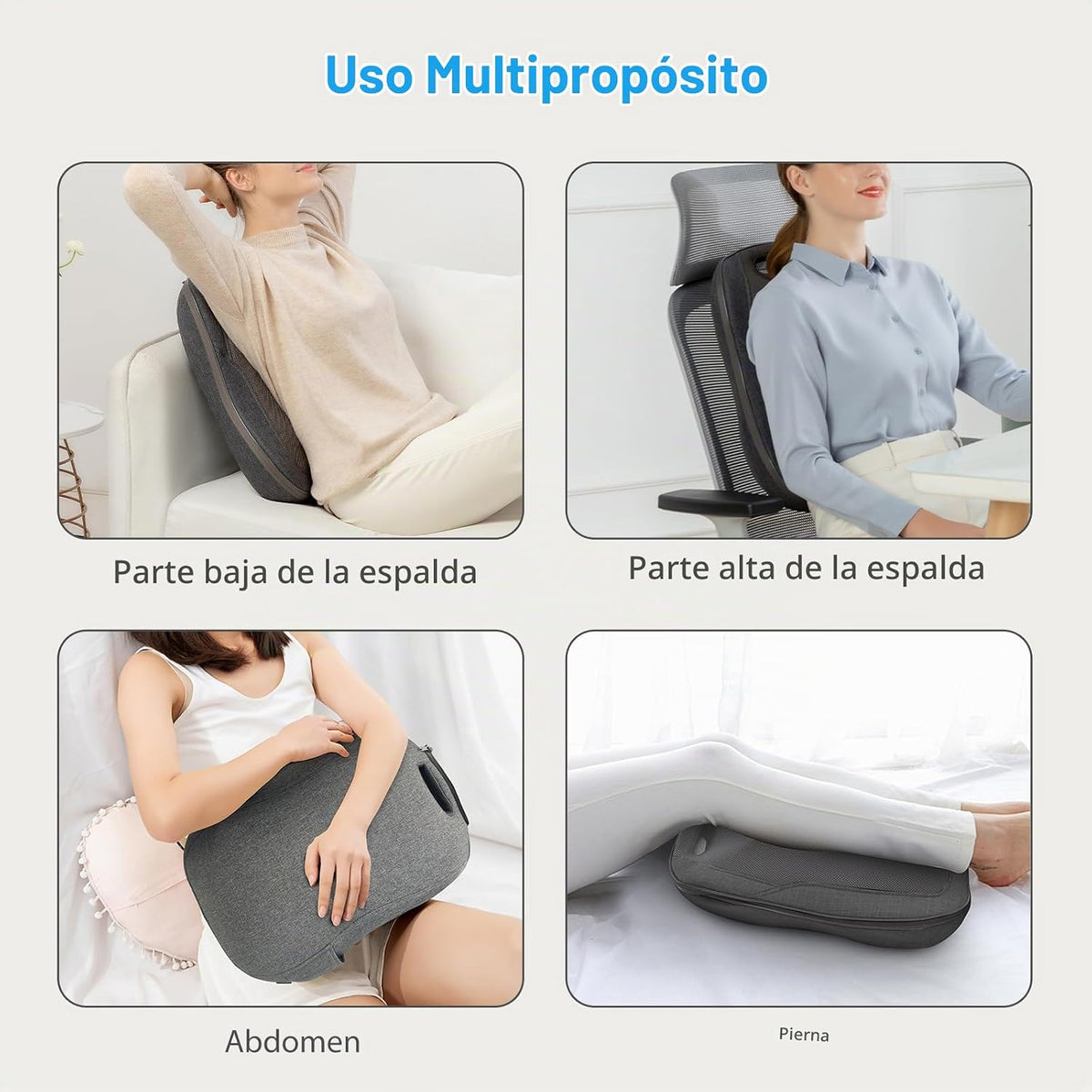 CooCoCo HSA Tienda Elegible Masajeador de Espalda Shiatsu con Calor...
