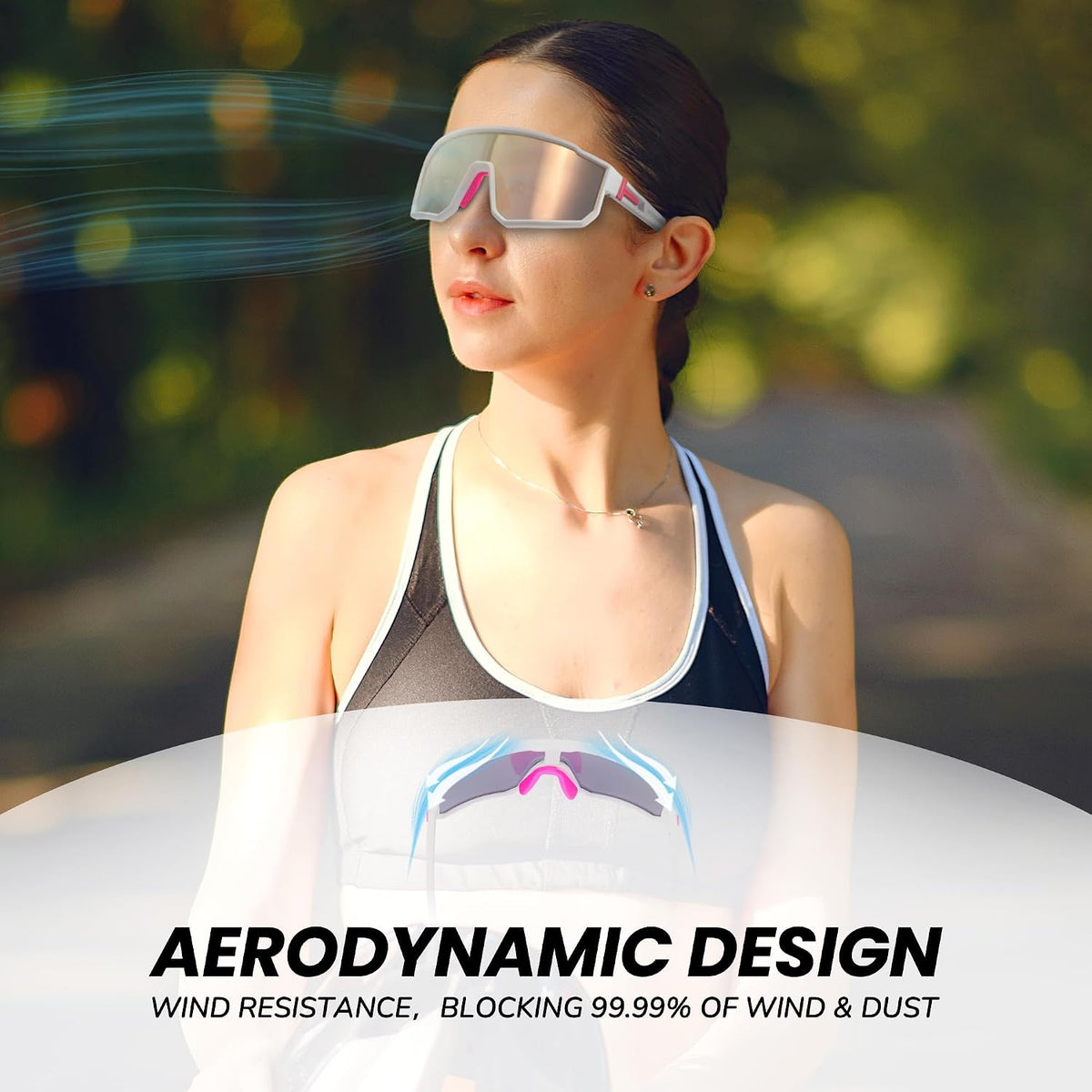 Gafas de sol polarizadas para correr para hombres y mujeres, UV400...