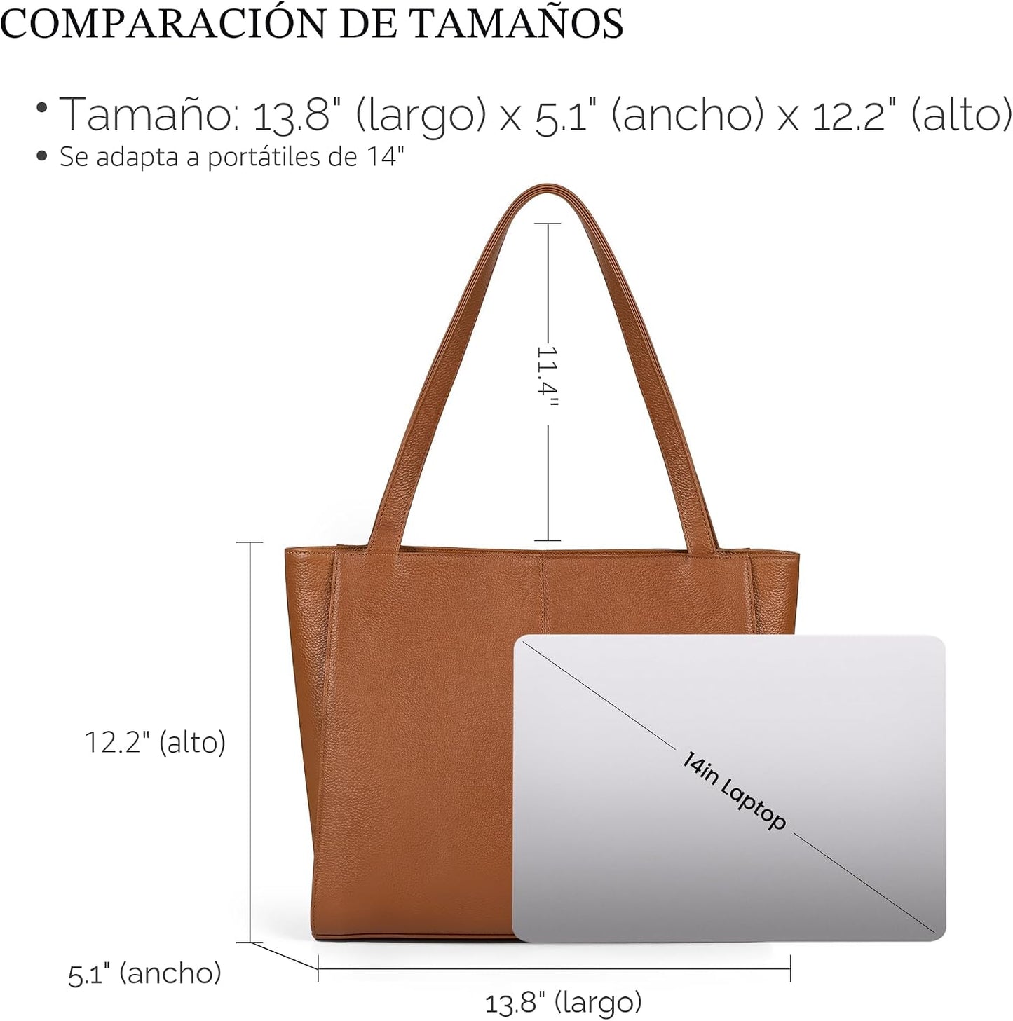 befen Bolso de hombro de cuero genuino para mujer, bolsos de mano d...