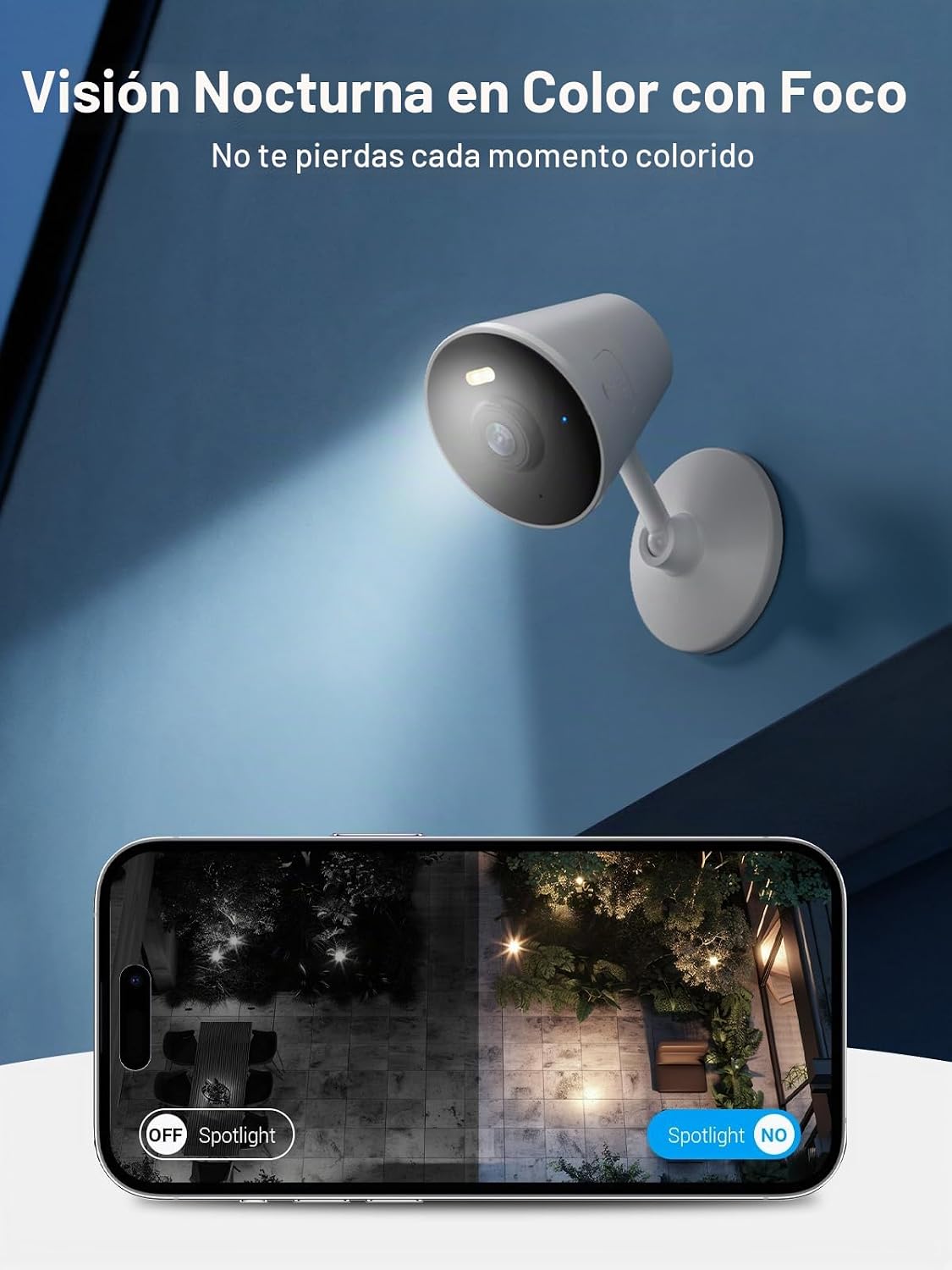 Rocktone cámara de seguridad 5G y 2.4G para interior\/exterior del...