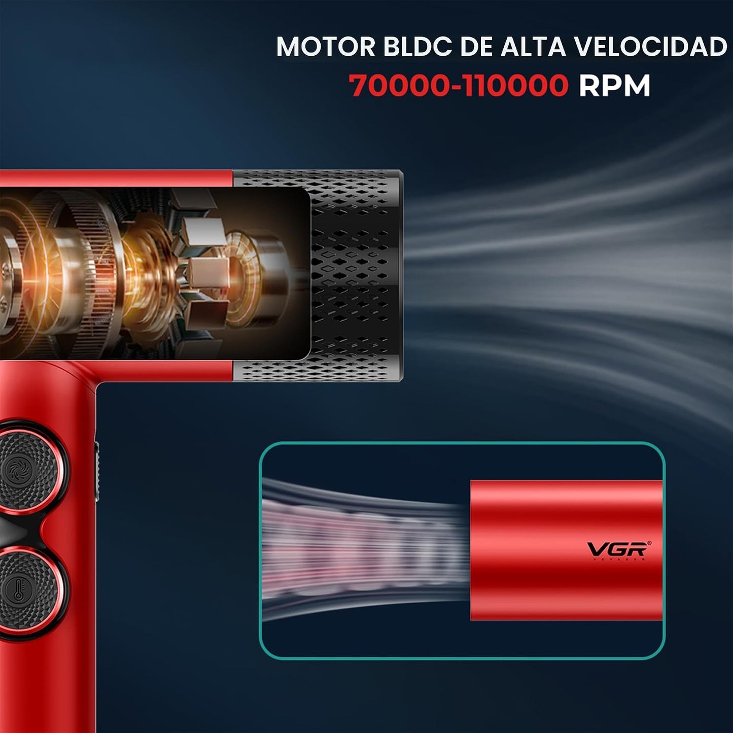 VGR Combo de Barbero Profesional 4 en 1 \u2013 Cortadora de Cabello...