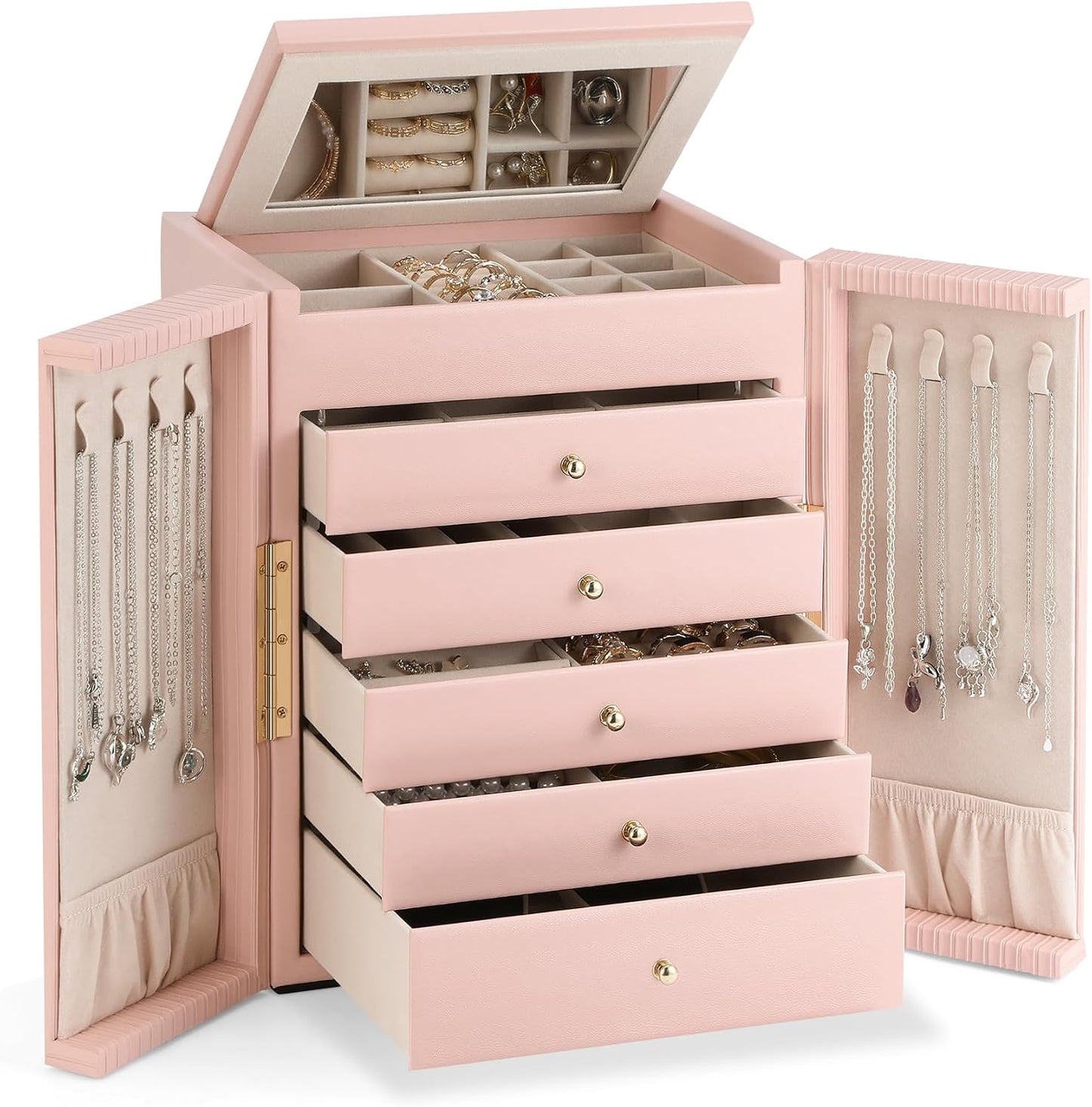 Dajasan Caja de Joyería para Niñas y Mujeres, Caja Organizadora de...