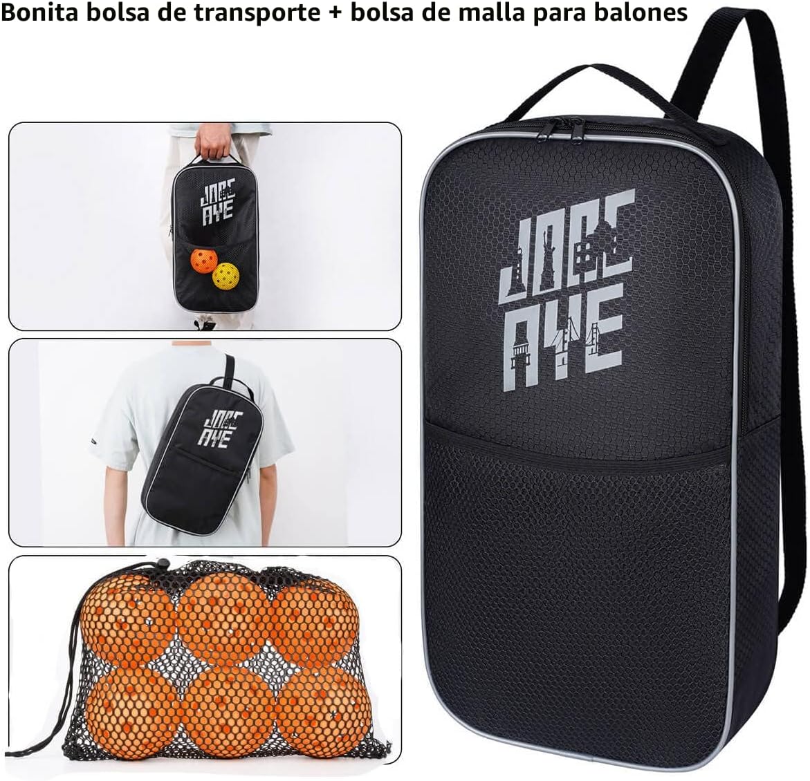 JoncAye Pickleball Paddles Juego de 4 o 2, raquetas de fibra de vid...