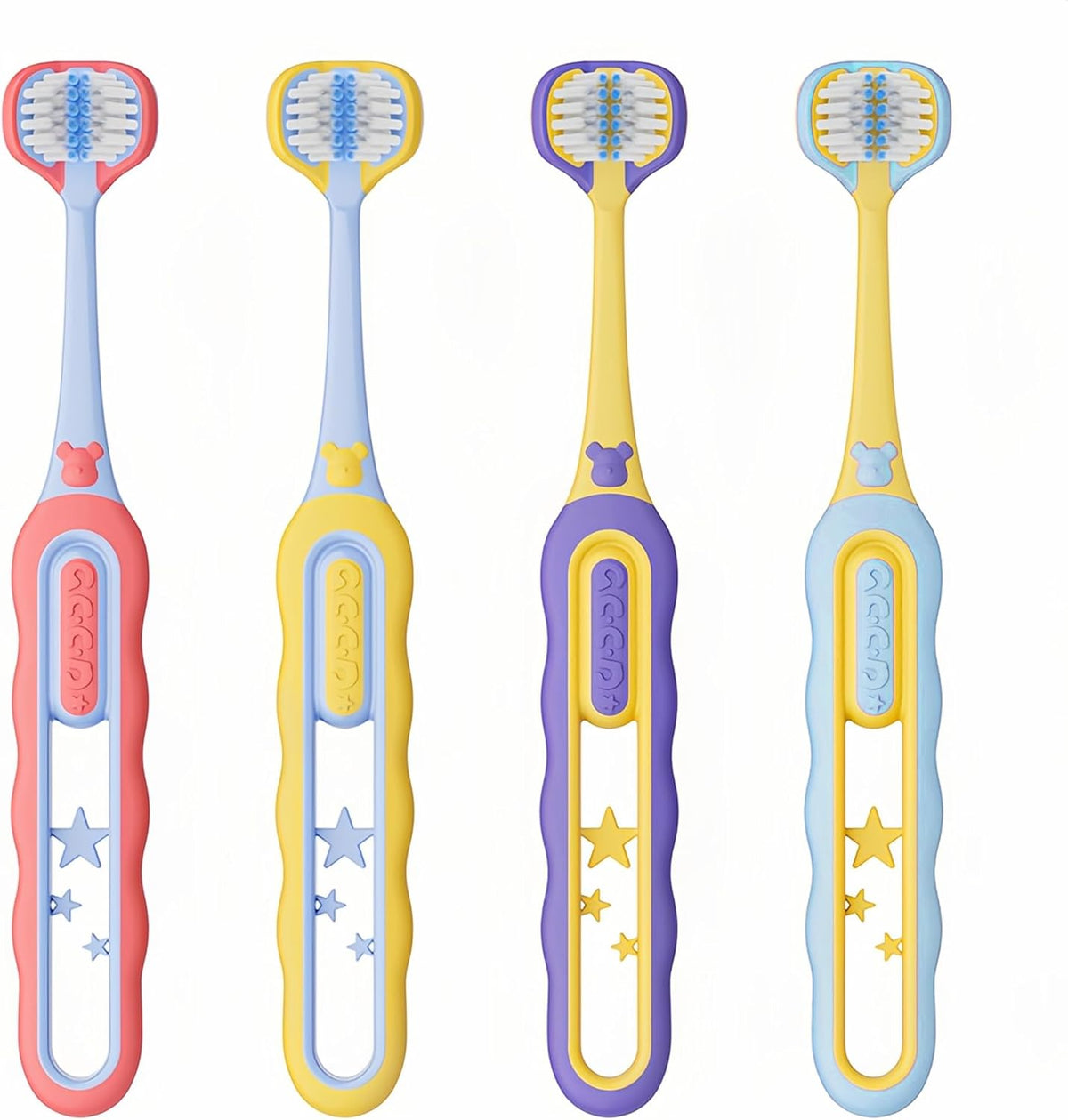 EASICUTI Cepillos de dientes suaves para niños pequeños, cepillo de...
