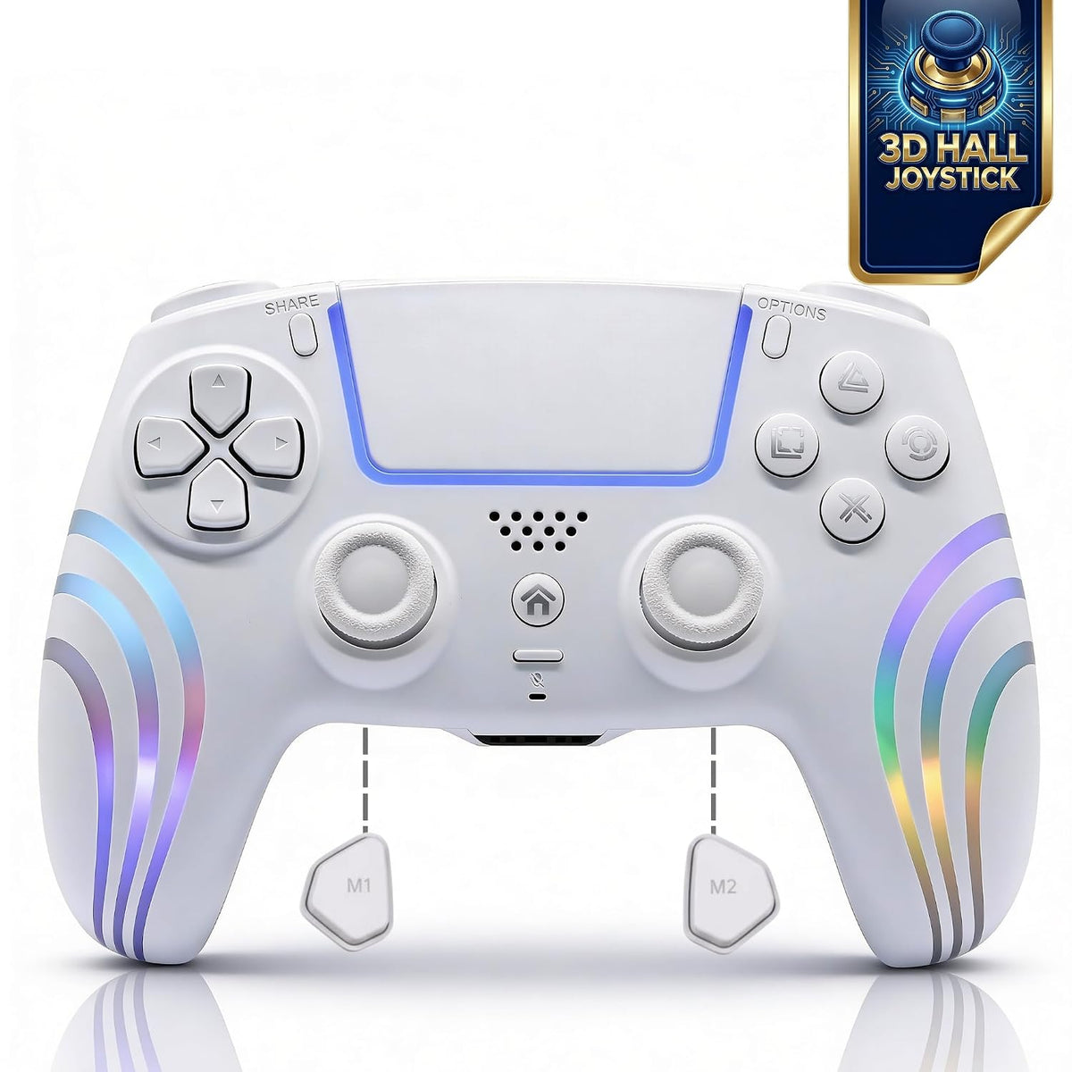 Controlador RGB inalámbrico CtrlXs para PS5, PS5 Slim, PS5 Pro y PC...
