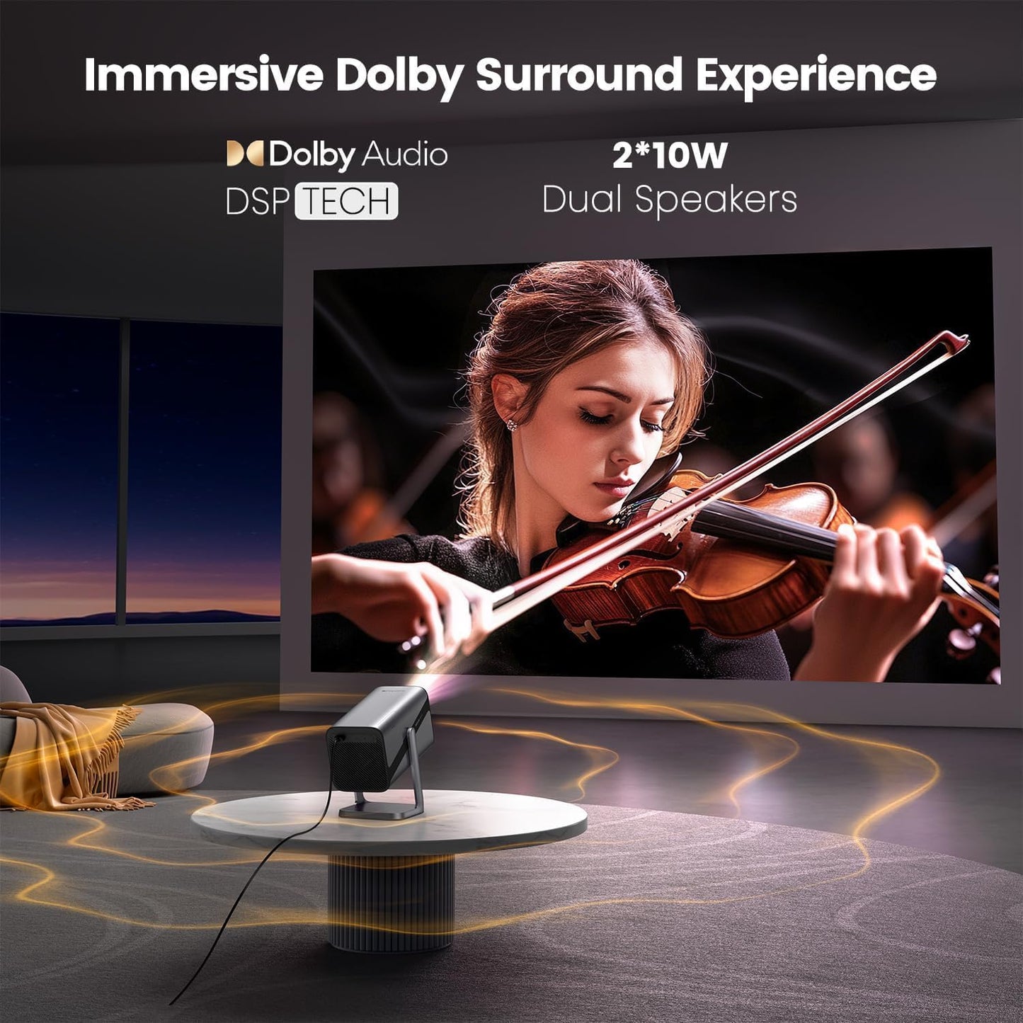 Soporte 4K, enfoque automático, soporte ajustable de 360°: mini pro...