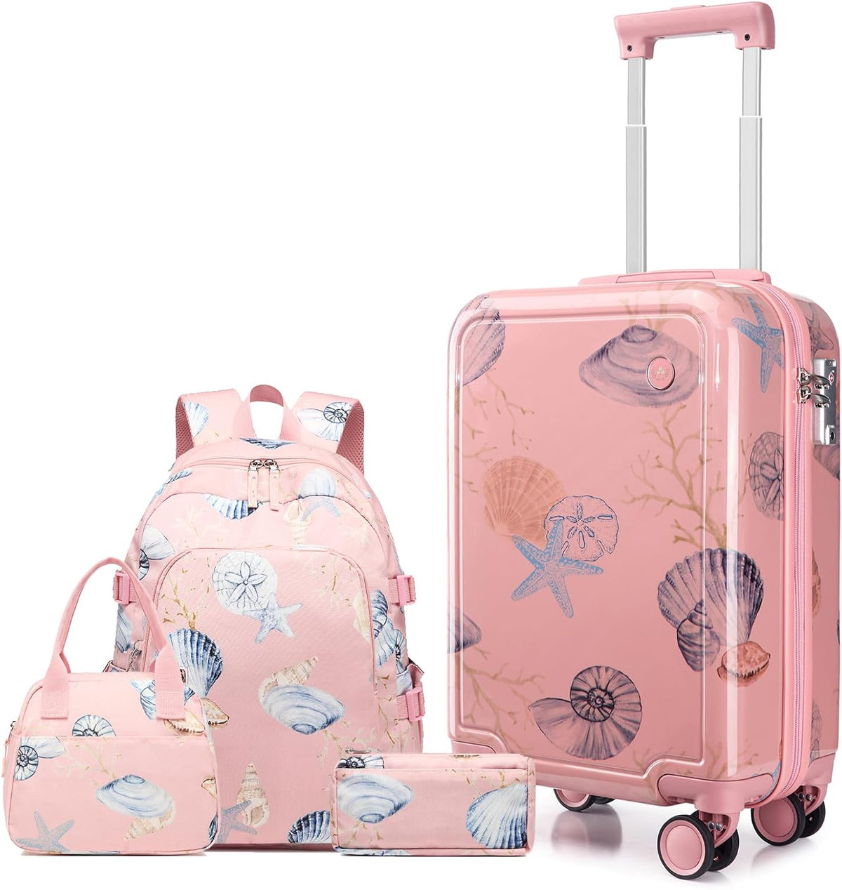 Somago Juego de 4 piezas de equipaje para niños con mochila para ni...