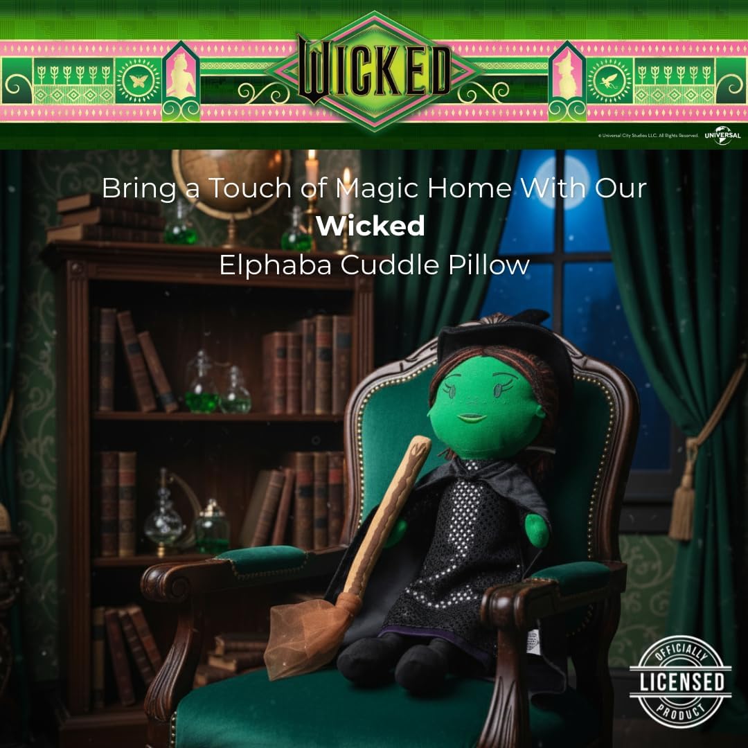 Almohada de Peluche Abrazable de la Bruja Elphaba de la Película Wi...