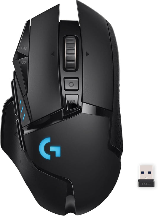 Logitech G Ratón inalámbrico para juegos 502 Lightspeed - Negro | R...