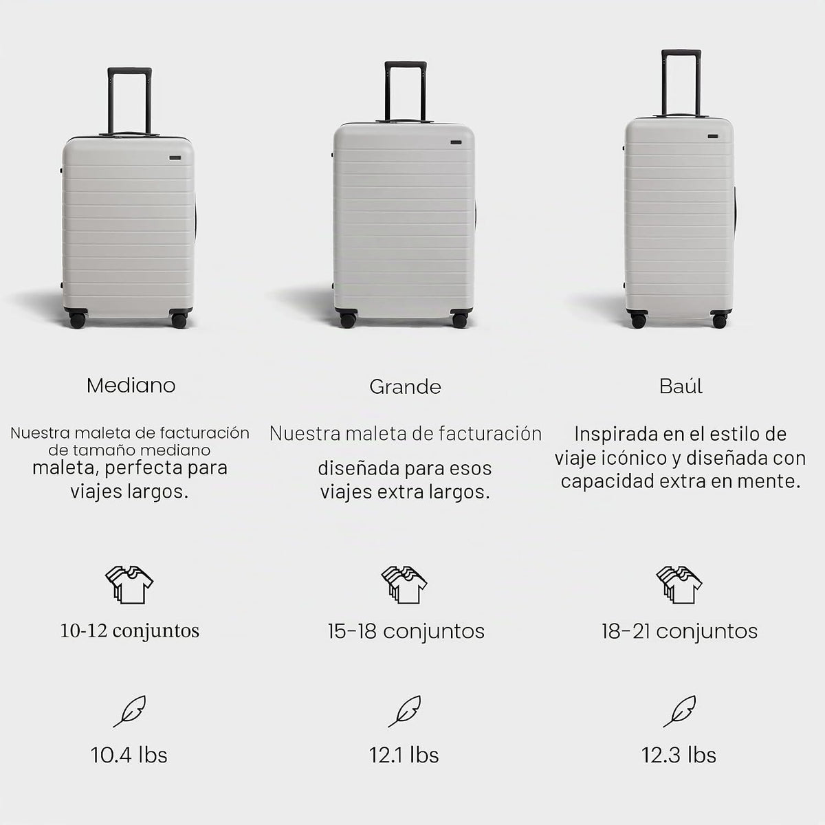 Away Maleta de equipaje facturado, maleta giratoria rígida ligera d...