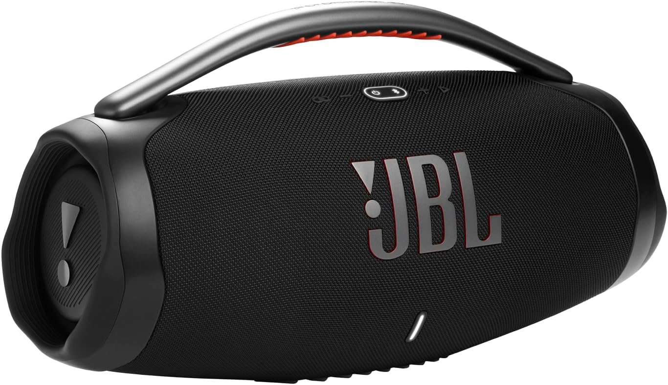 JBL Boombox 3 - Altavoz Bluetooth portátil negro con sonido masivo,...