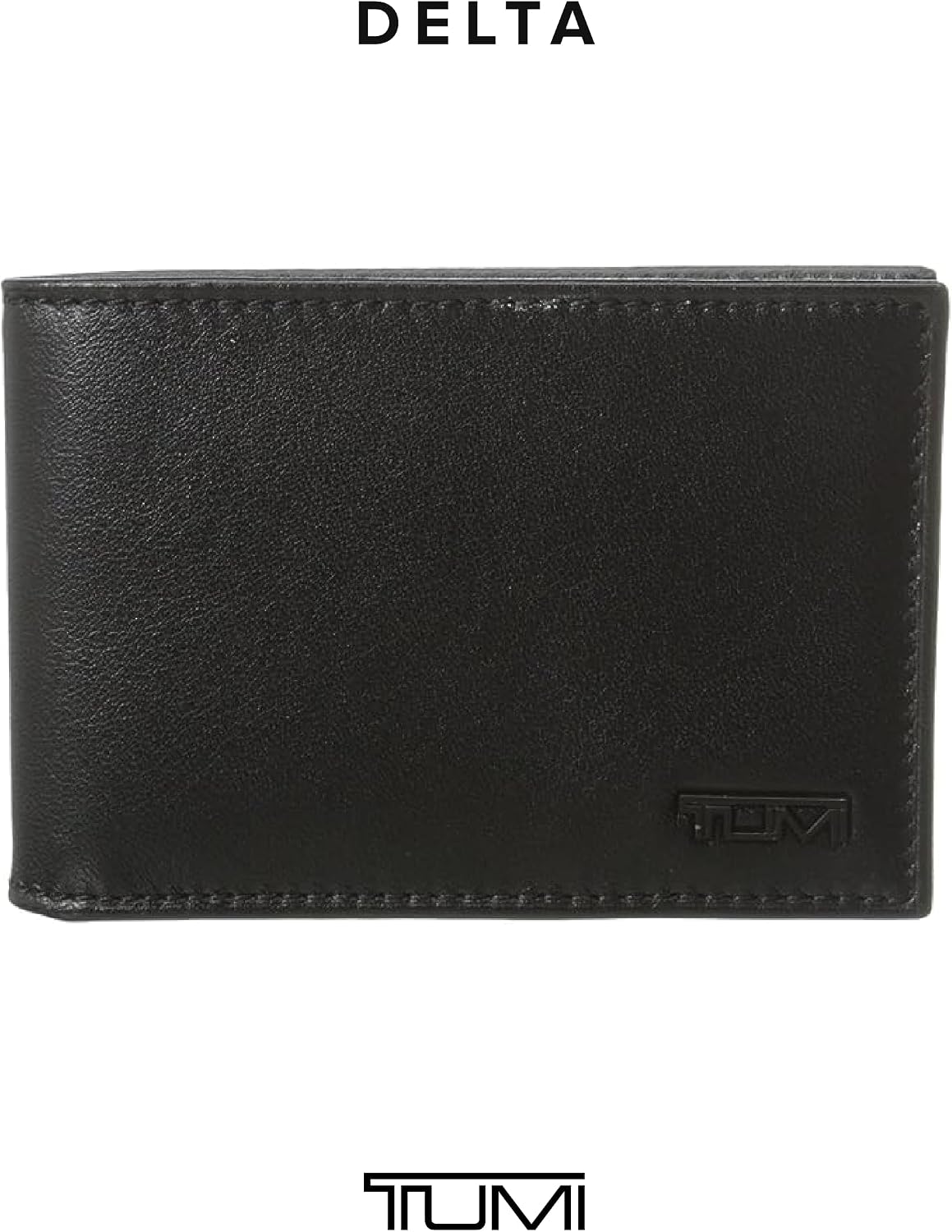 Tumi Billetera individual delgada Delta para hombre, Negro -