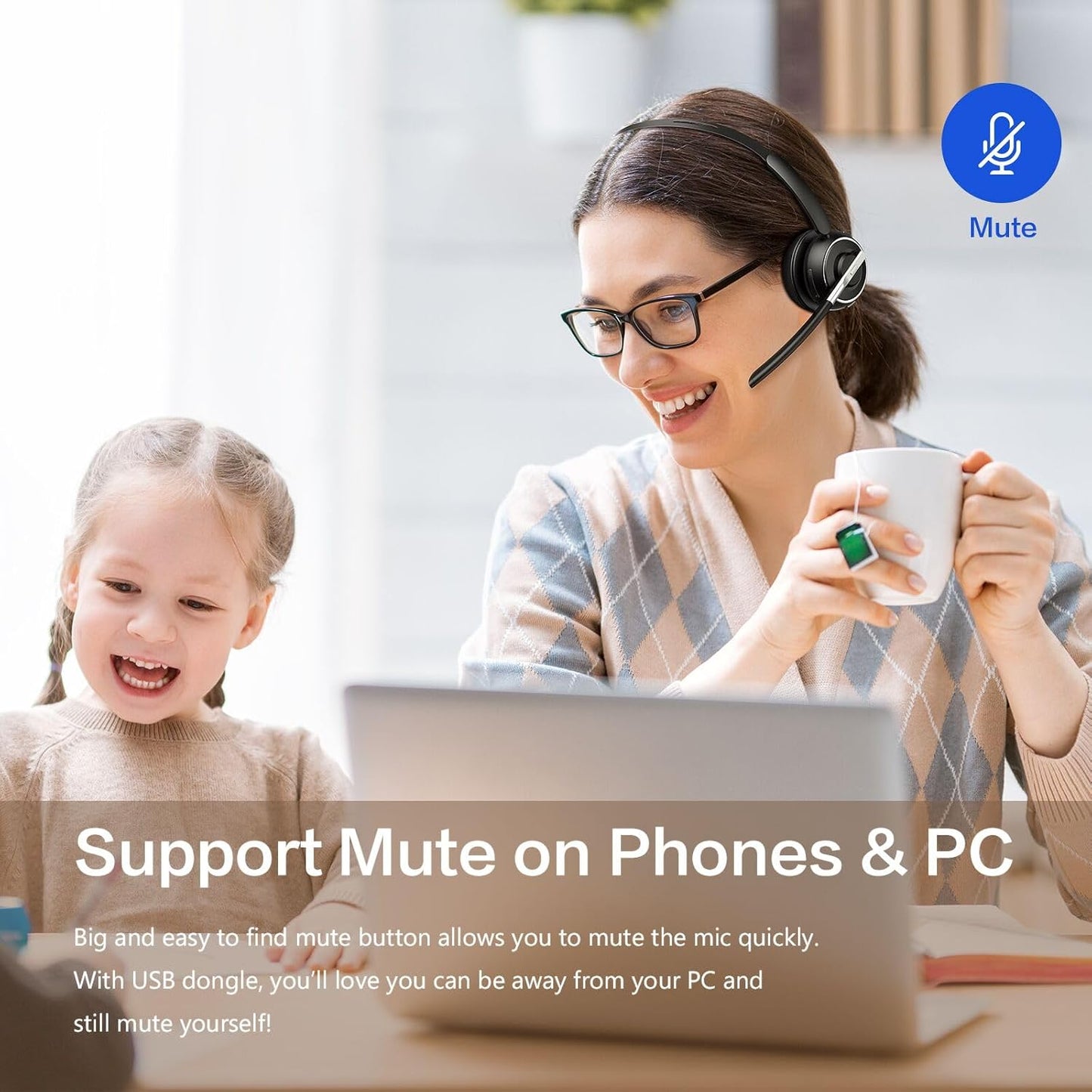 Auriculares Bluetooth, Auriculares Inalámbricos con Micrófono para...