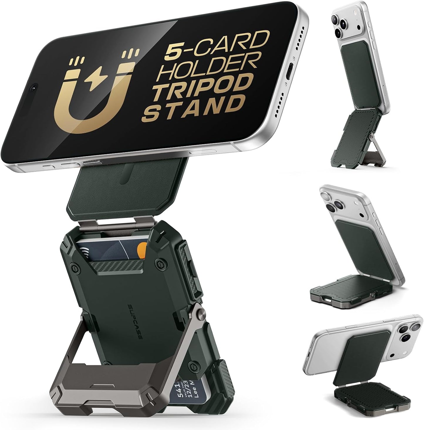SUPCASE para Portafolio MagSafe con Soporte, Portafolio Magnético p...